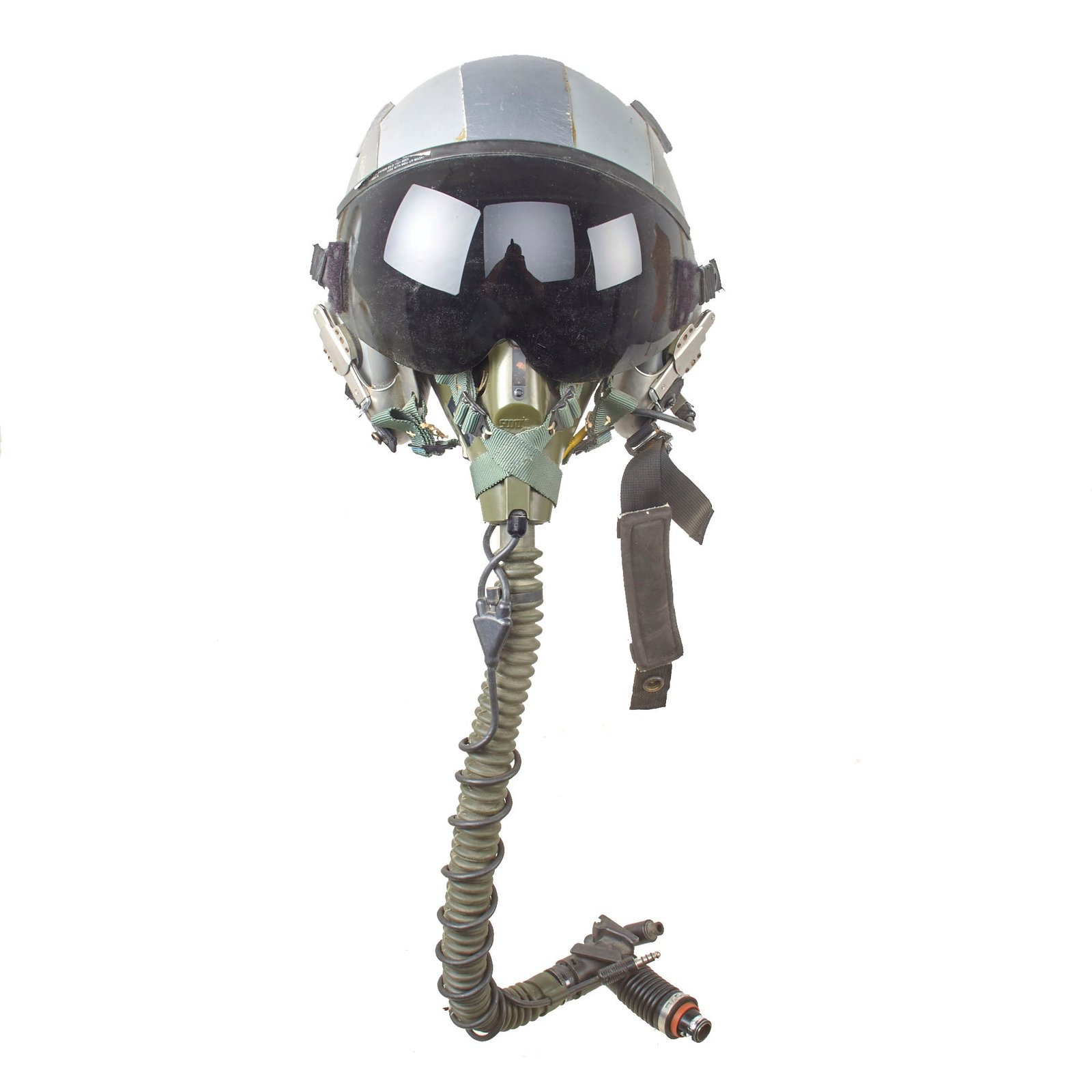 Buy Original U.S. F-16 Fighting Falcon Pilot Helmet HGU-55/P with Oxygen Mask | Original Firearms Antique For Sale