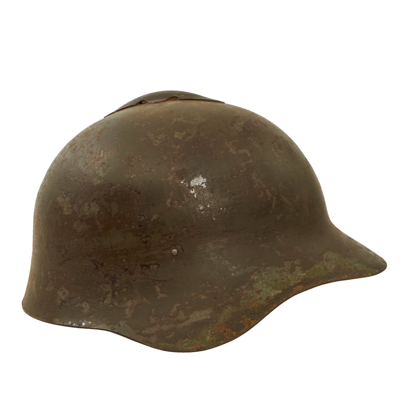 Buy Original WWII Soviet Union SSh-36 "Gladiator" Steel Combat Helmet with SSh-39 Style Liner & Detached Leather Chinstrap | Original Firearms Antique For Sale