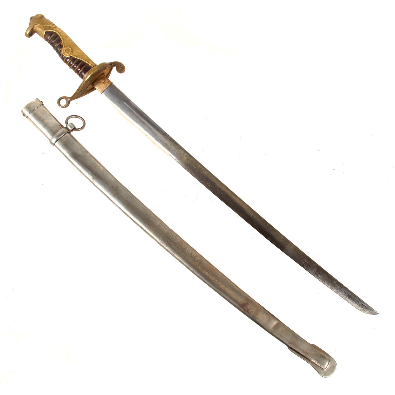 Original Japanese WWII Patrolman & Sergeant's Police Sword - Second Type with Steel Scabbard