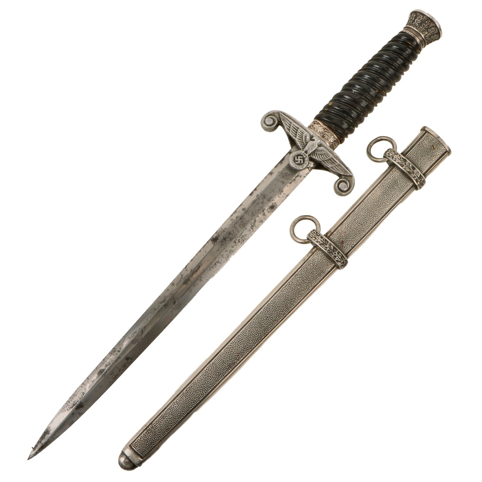 Original Rare German WWII 1st Model Bahnschutz Railway Service Dagger by Carl Eickhorn of Solingen