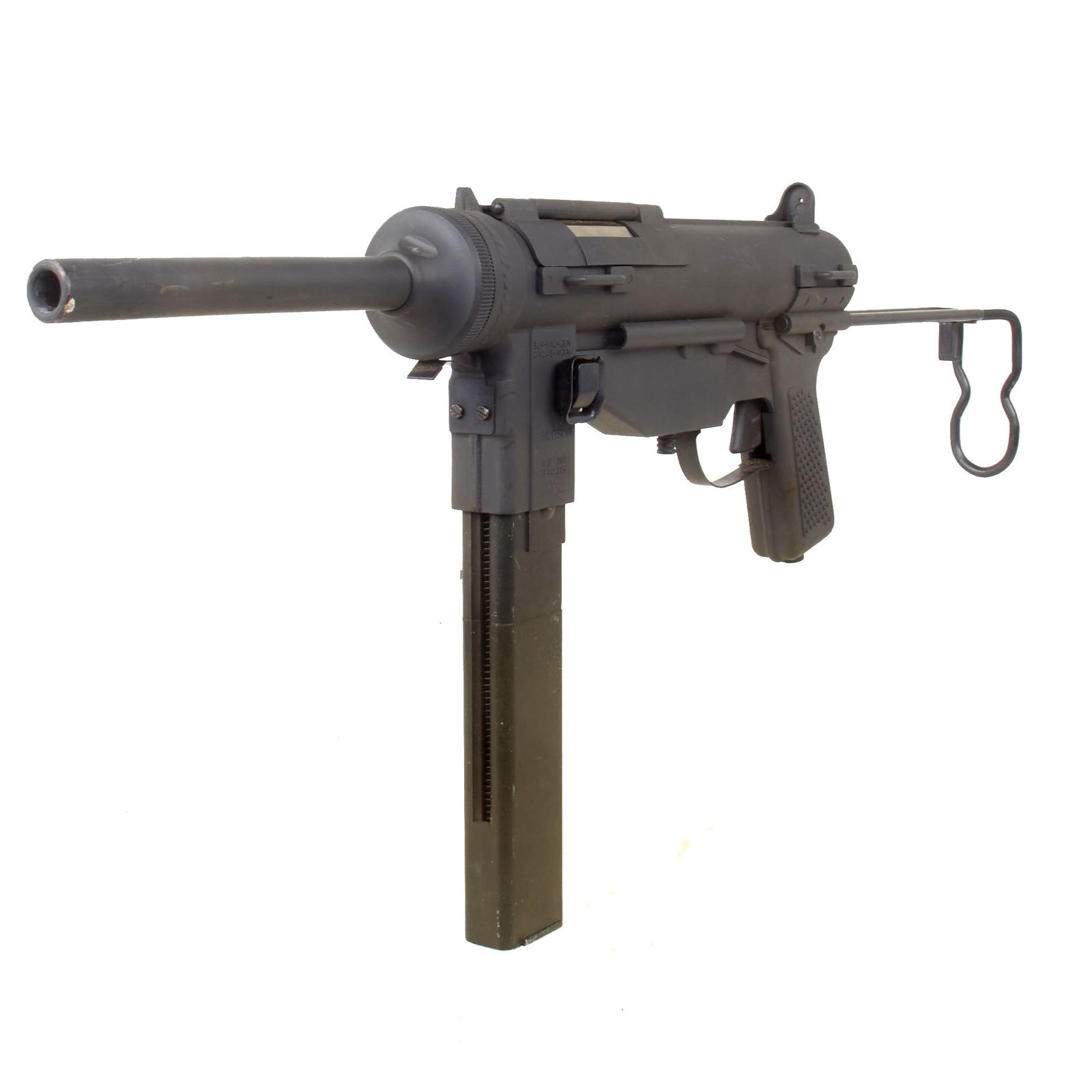 U.S. WWII M3A1 Submachine Grease Gun Non-Firing Replica By Hudson MGC