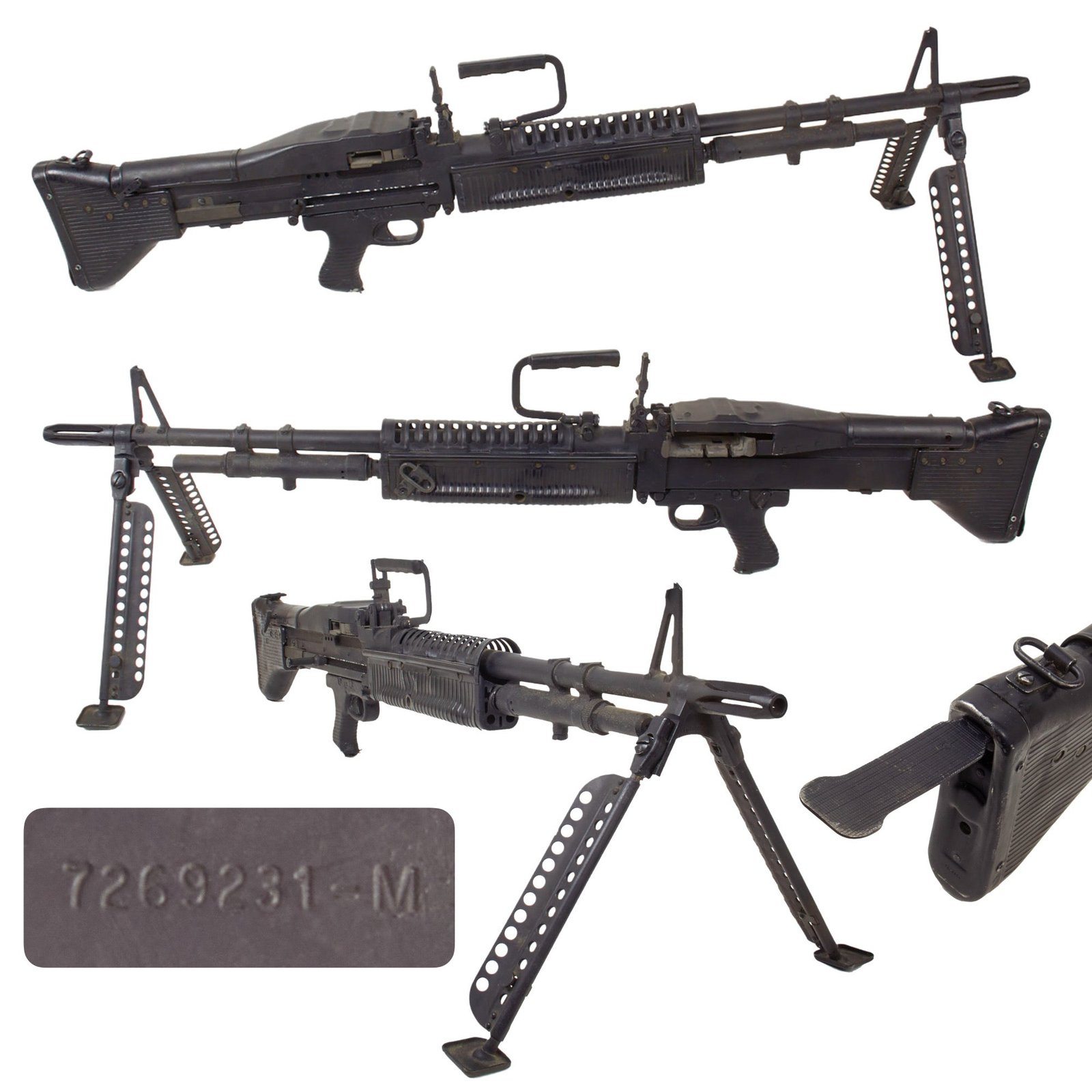 Original U.S. Vietnam War M60 Display Machine Gun - Constructed from Original USGI Parts