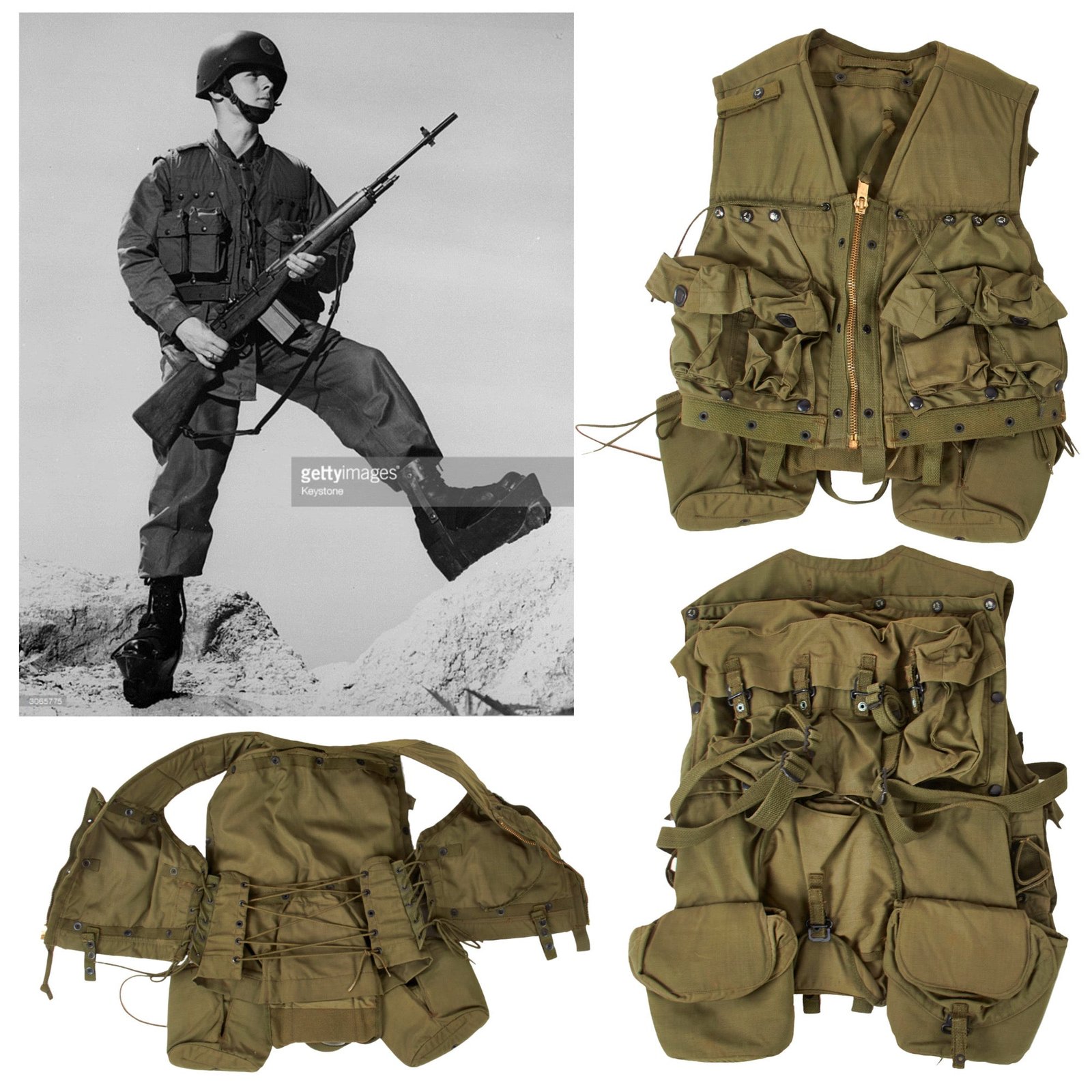 Original U.S. Vietnam War Era Experimental Marine Corps M-14 Load Carrying Vest Designed for Troop Test Program - Extremely Rare