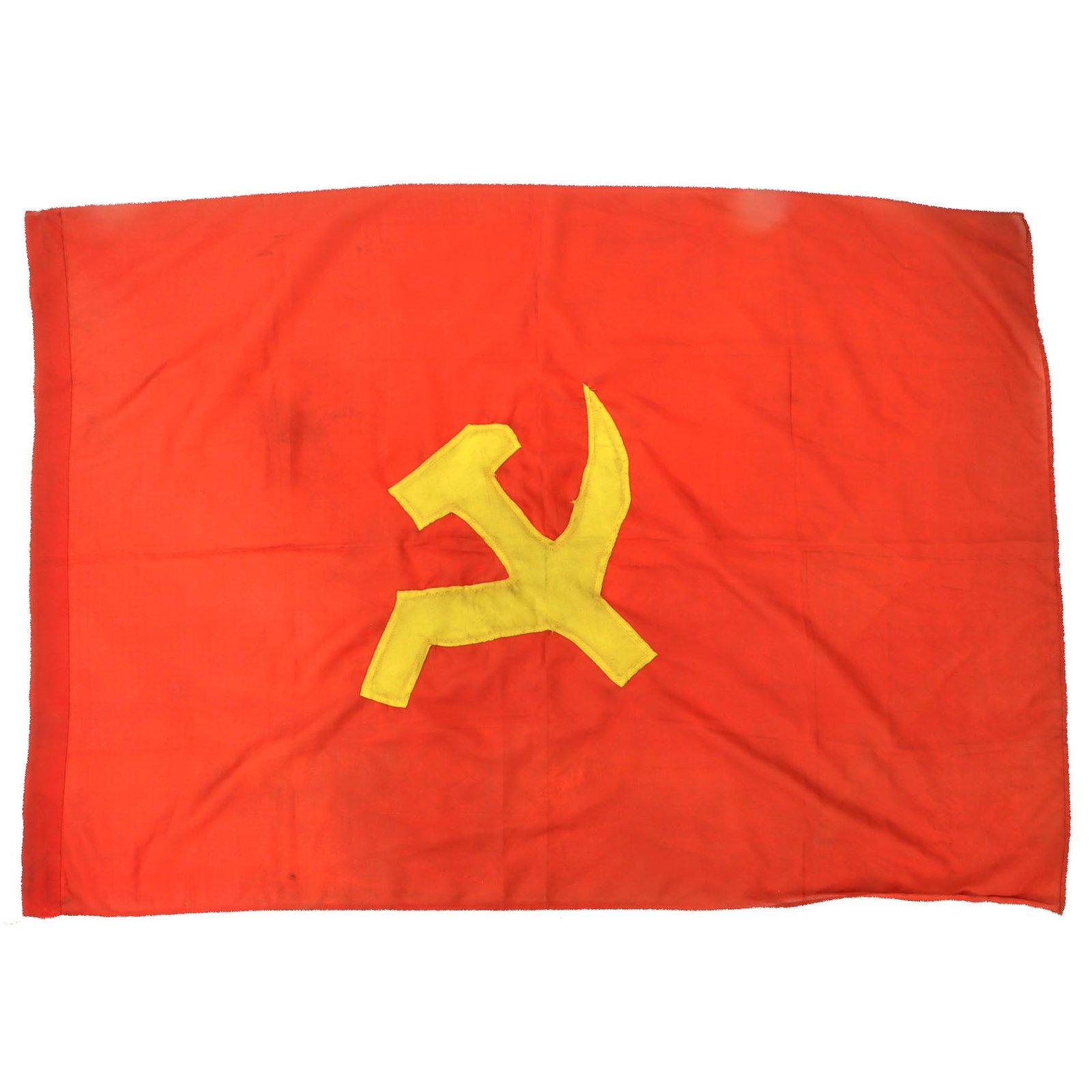 Original U.S. Vietnam War Captured Large Vietnamese Communist Party Flag - 31 x 45”