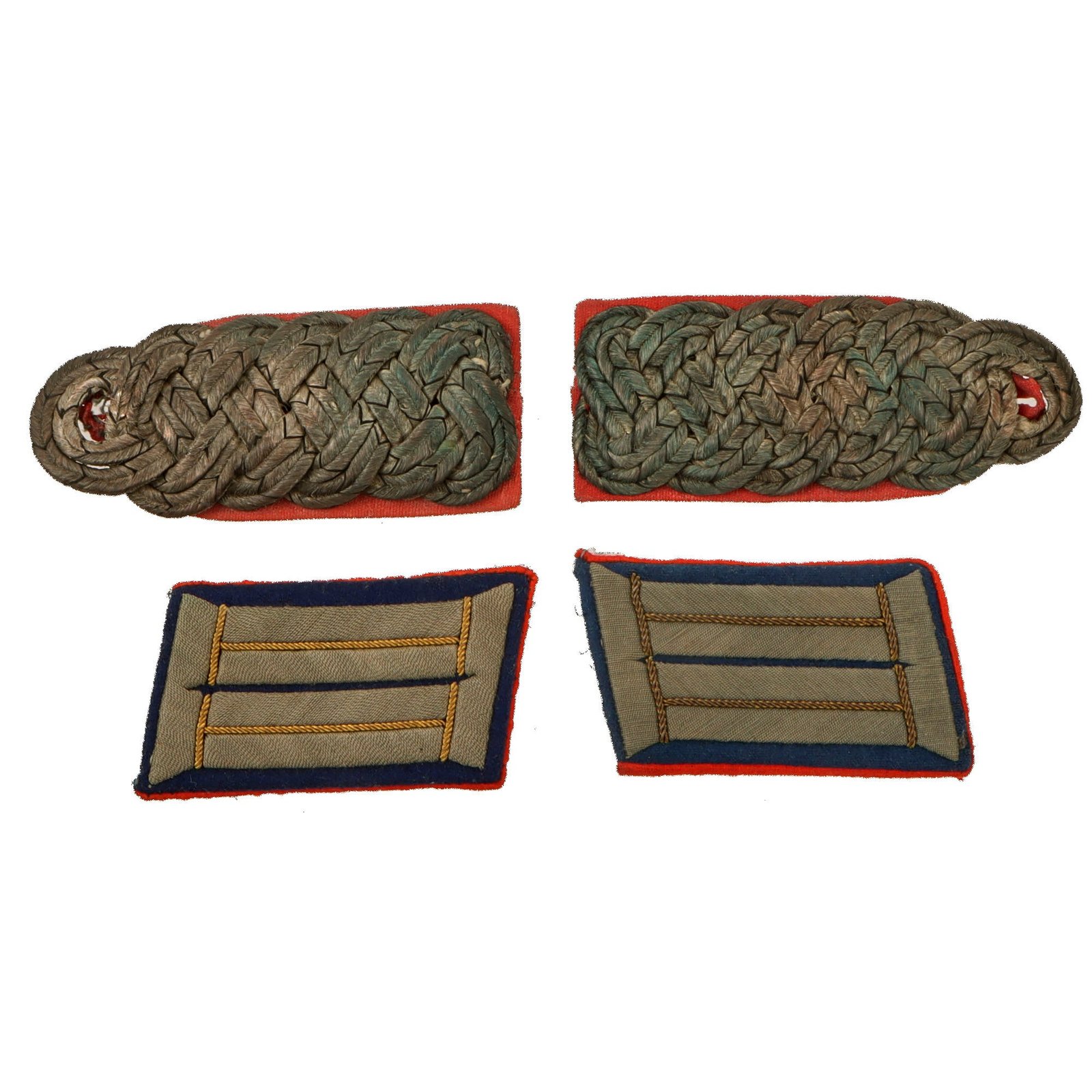 Original Imperial German WWI Medical Corps Major Shoulder Board and Collar Tab Set