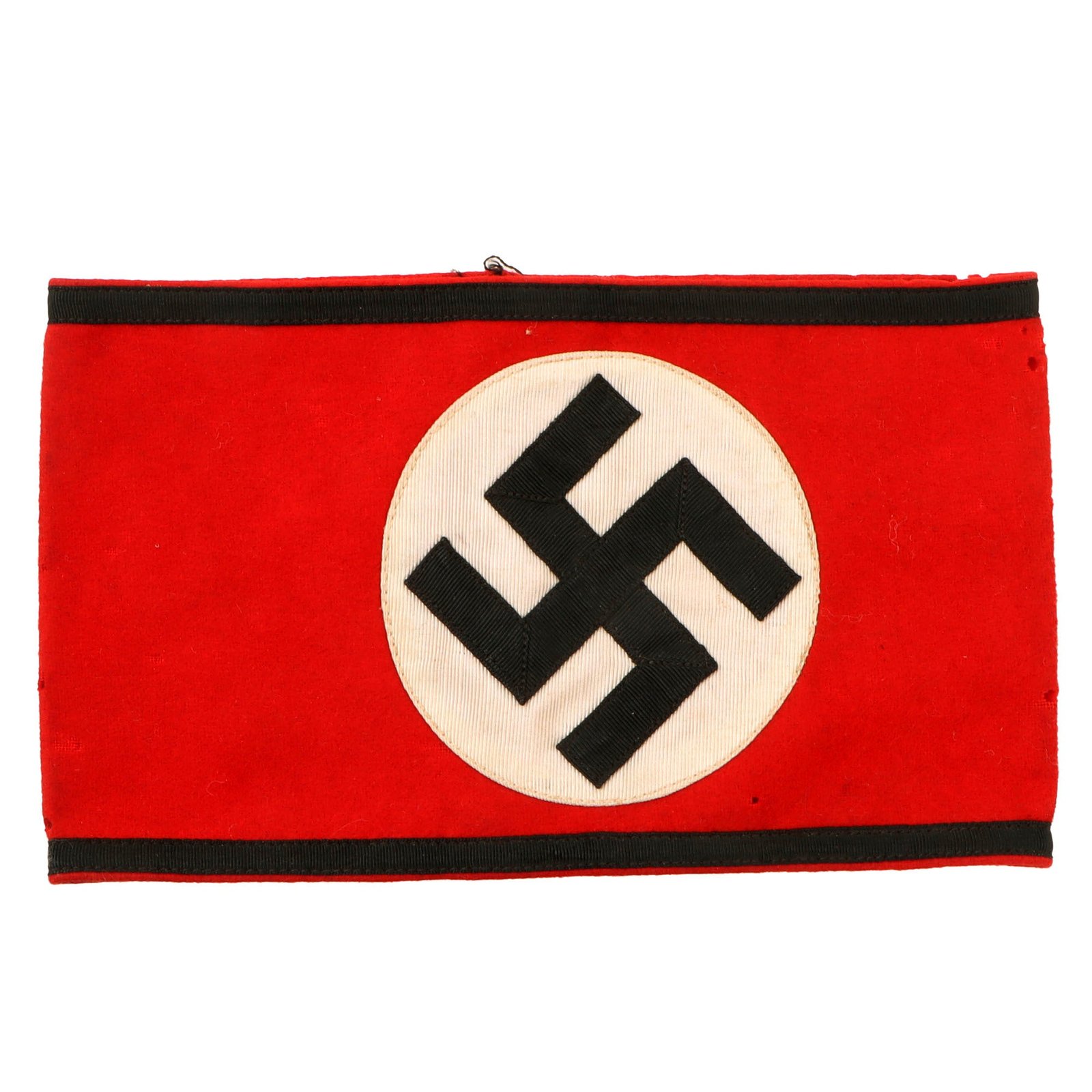 Original German WWII  SS Member's Wool & Rayon Multi-Piece Armband