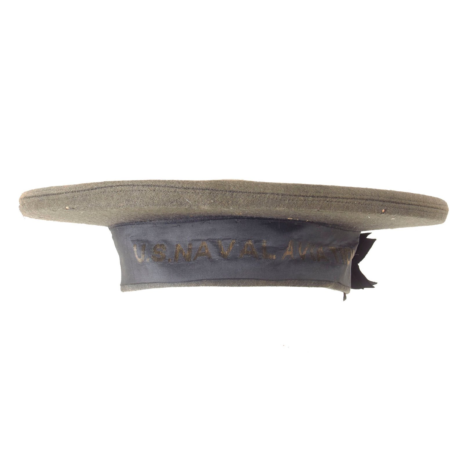 Original U.S. WWI Navy Named U.S. Naval Aviation Flat Hat - L.E. McCormick