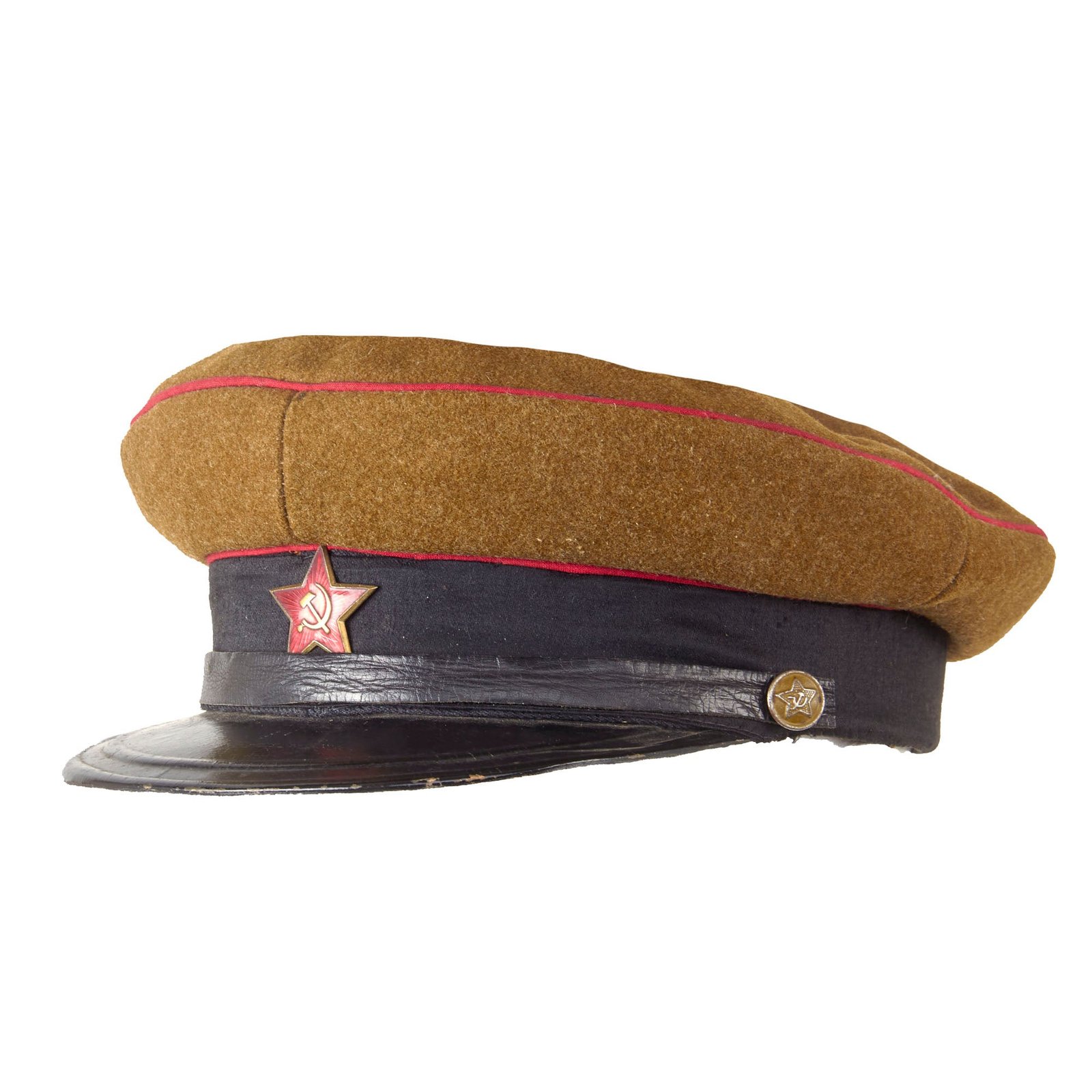 Original Soviet Russian WWII RKKA Artillery and Tank Officer Model 1935 M35 Hat