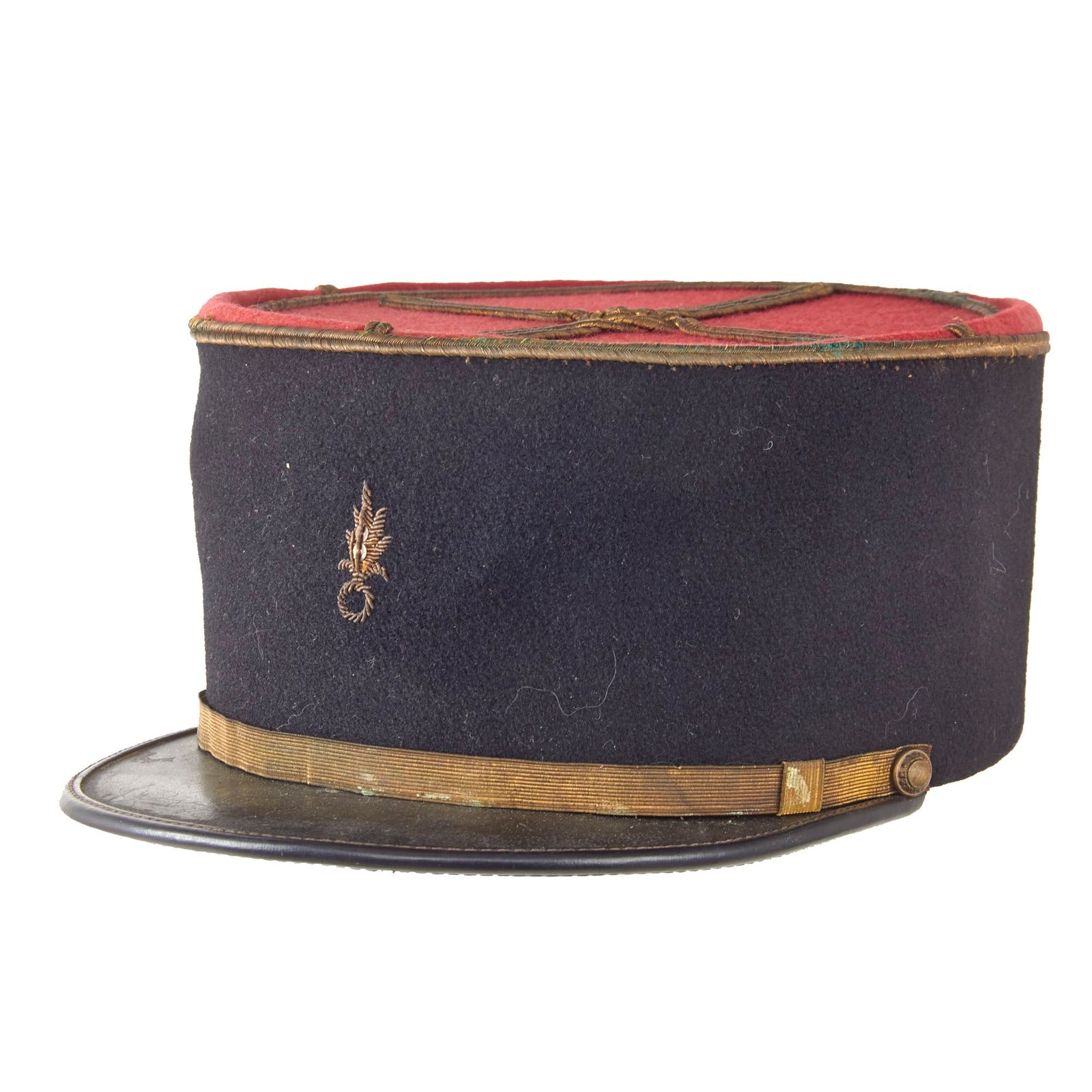 Original French WWI Foreign Legion Officer’s Kepi with Correct Buttons - Complete