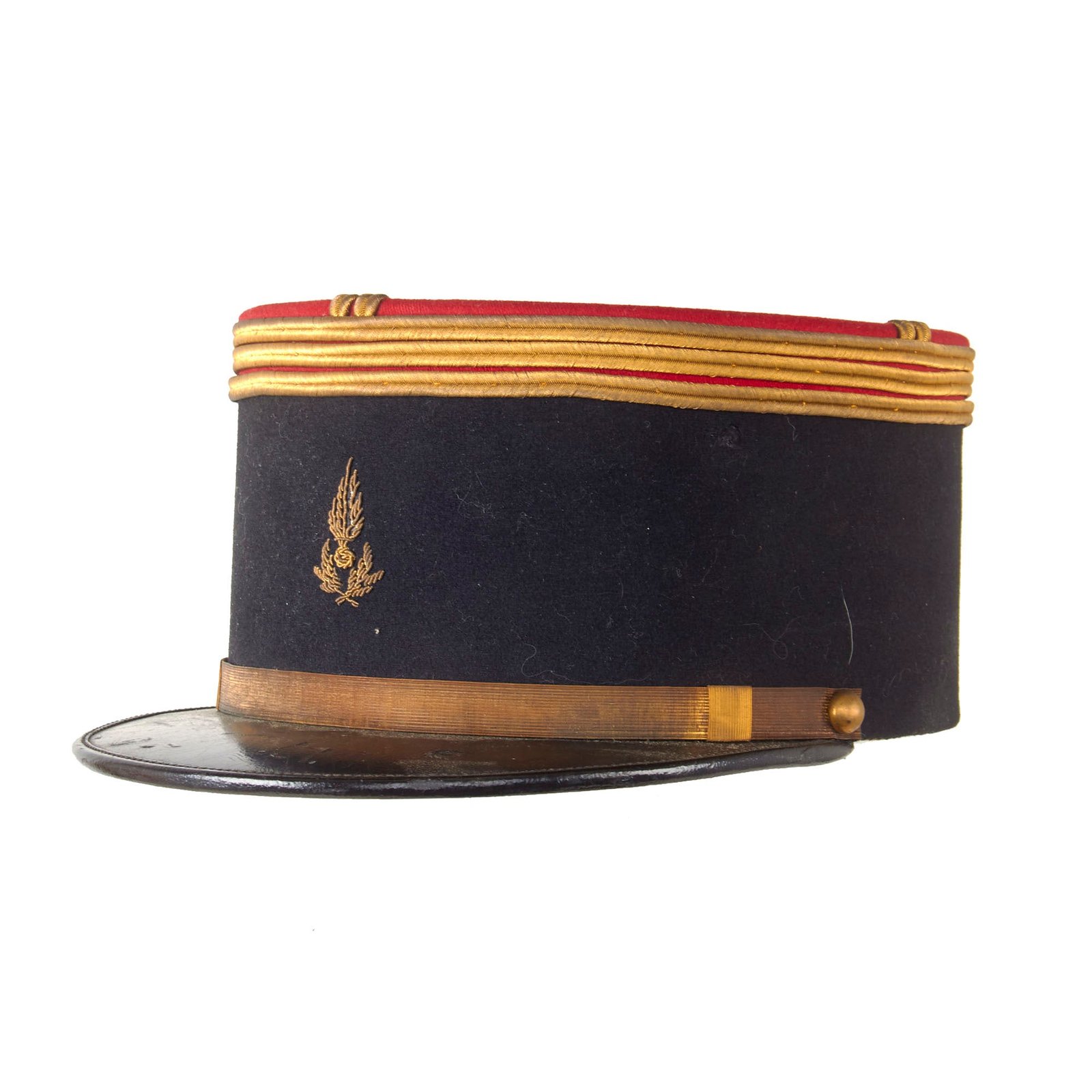 Original French WWI Foreign Legion Capitaine Officer’s Kepi with Bullion Insignia by - Complete