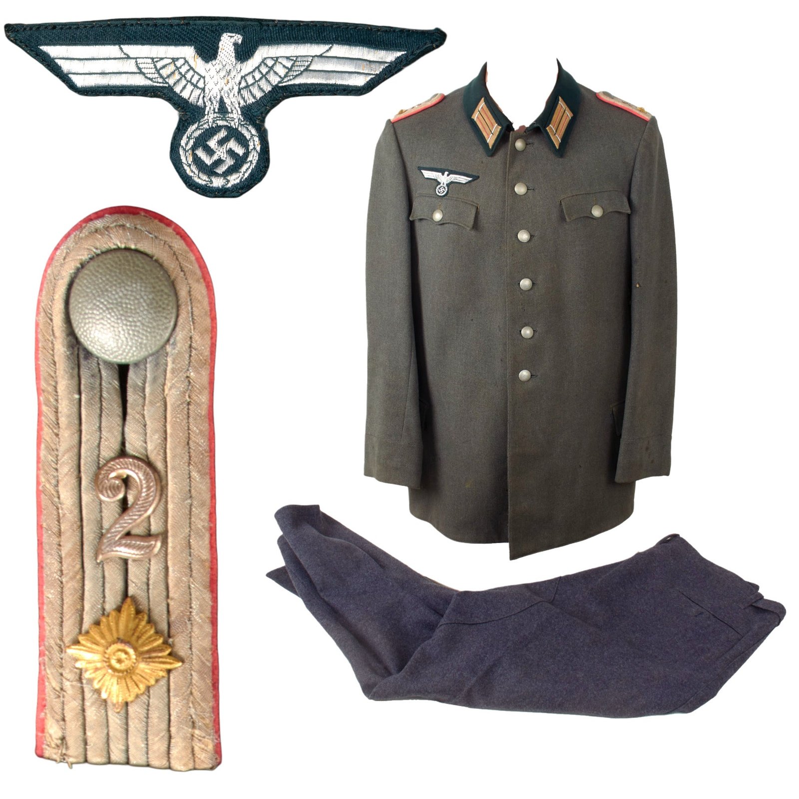 Original German WWII Heer Army 2nd Panzer Armored Hauptmann Officer Reichswehr Pattern Field Uniform Tunic with Breeches