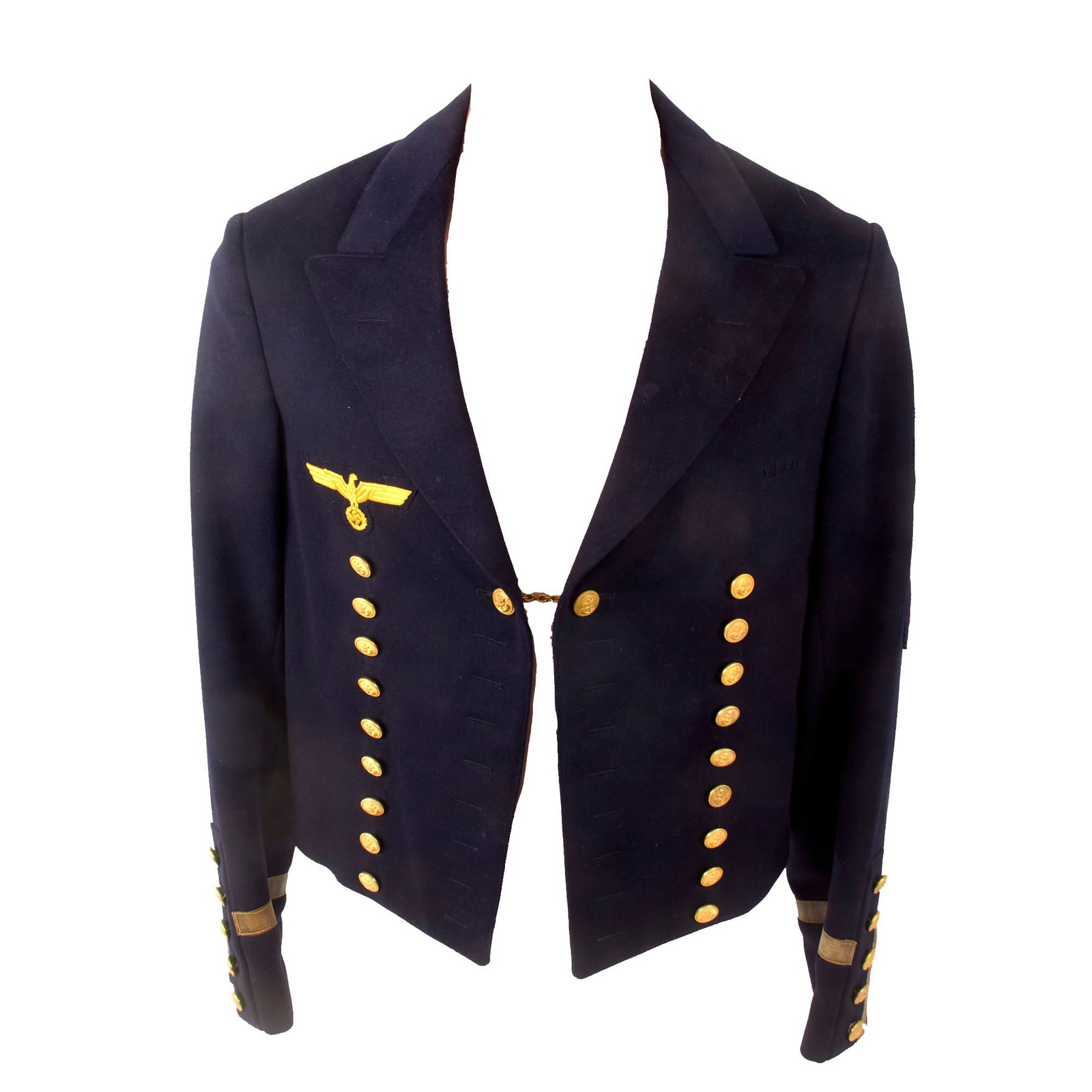 Original German Pre WWII Kriegsmarine Flak Gun Captain Petty Officer’s Evening Dress "Monkey" Jacket Dated 1936 - Oberbootsmannmaat Affenjacke