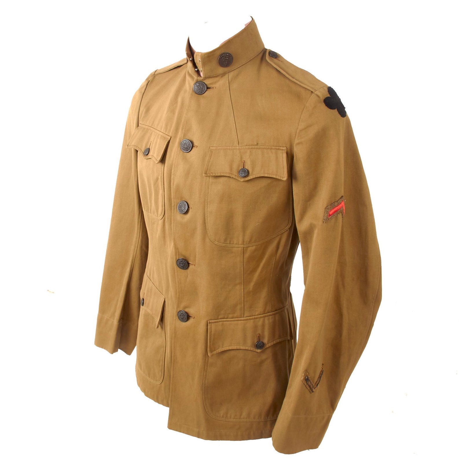 Original U.S. WWI US Army 88th Division Medic’s Private Purchase Uniform Jacket - “Clover Leaf Division”