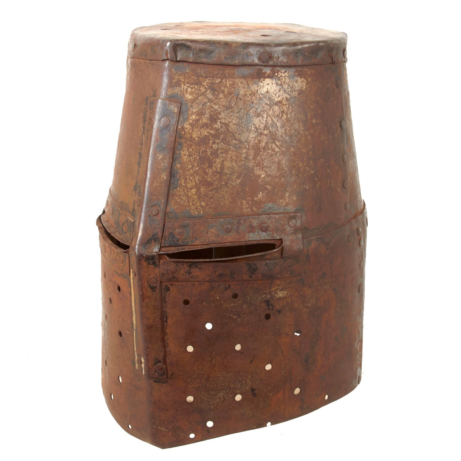 Original Continental Victorian Period Copy of Great Helm Knight’s Helmet - Great Representative Example - C. 1850