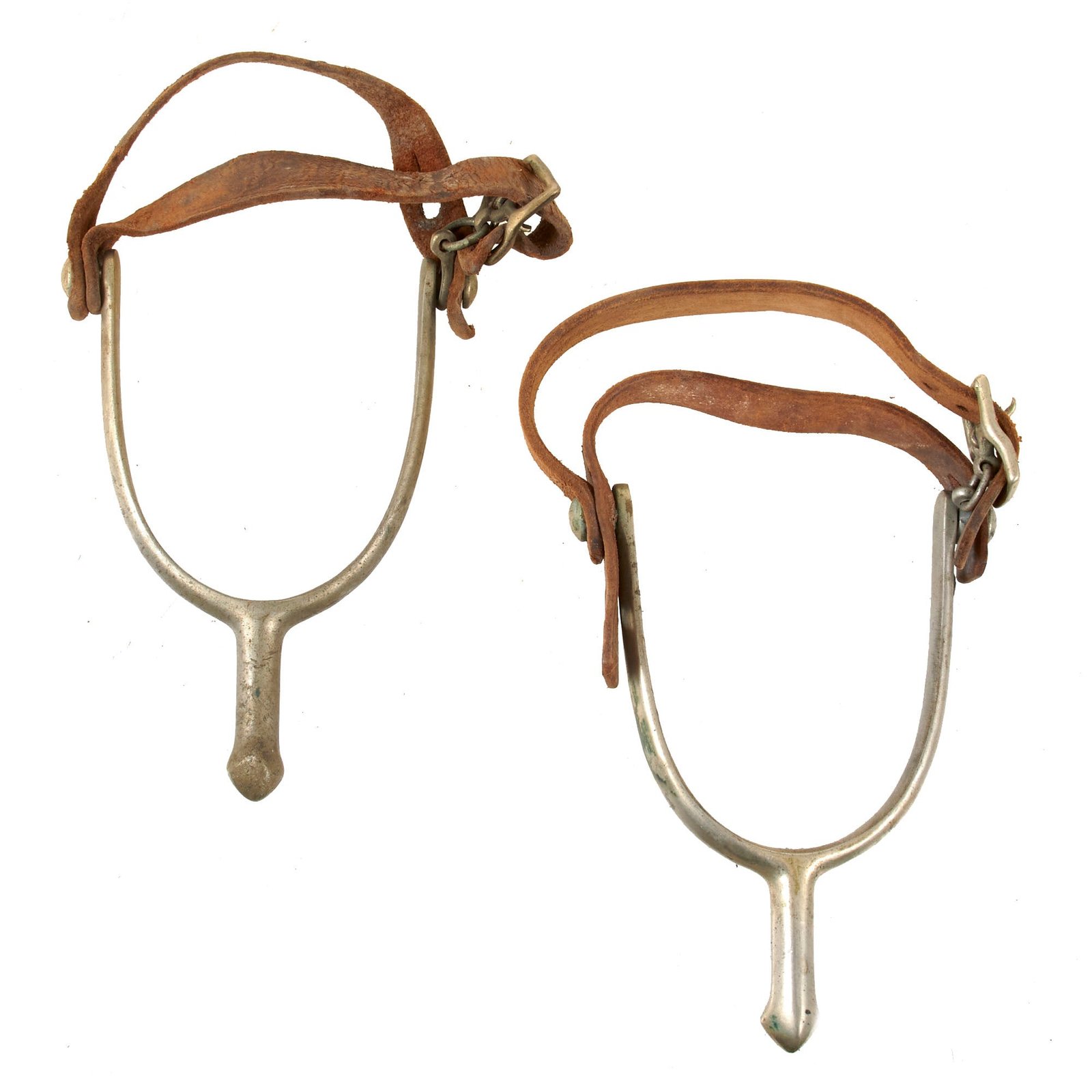 Original U.S. WWI M-1904 Issue Cavalry Spur Set with Original Straps