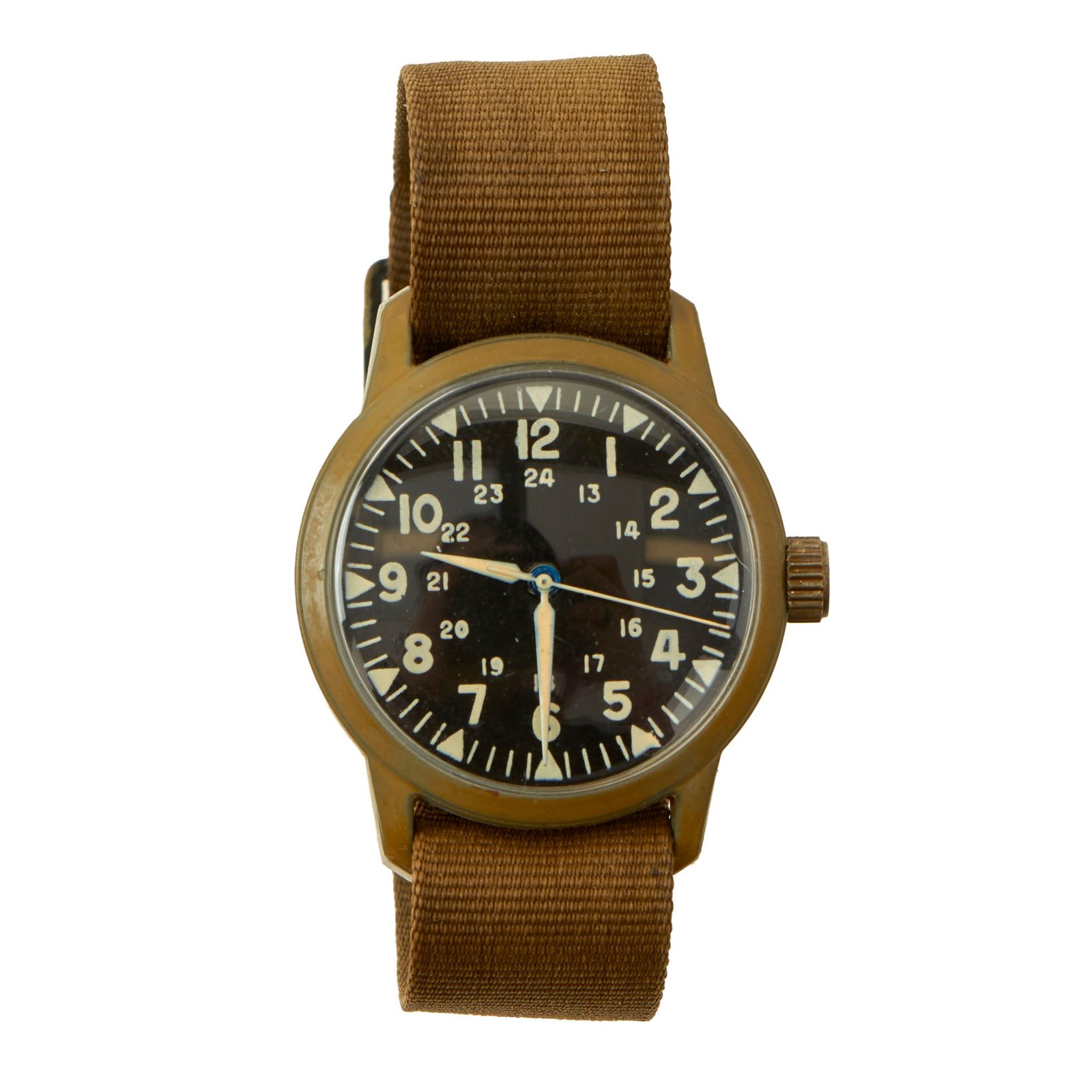 Buy Original U.S. Vietnam War Functional General Purpose Wristwatch by Westclox - Dated December 1970 | Original Firearms Antique For Sale