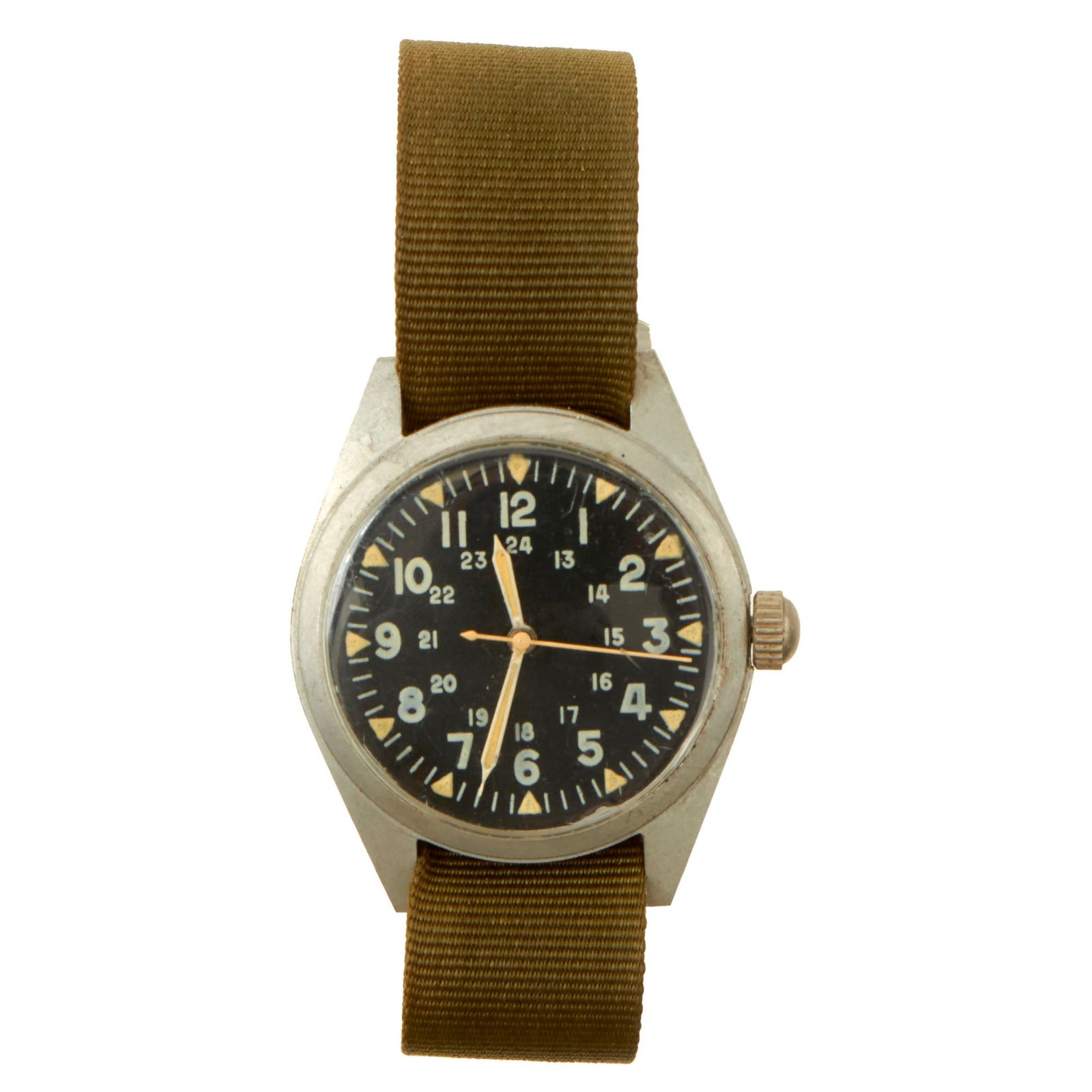 Buy Original U.S. Vietnam War Functional Wristwatch - Dated December 1969 | Original Firearms Antique For Sale