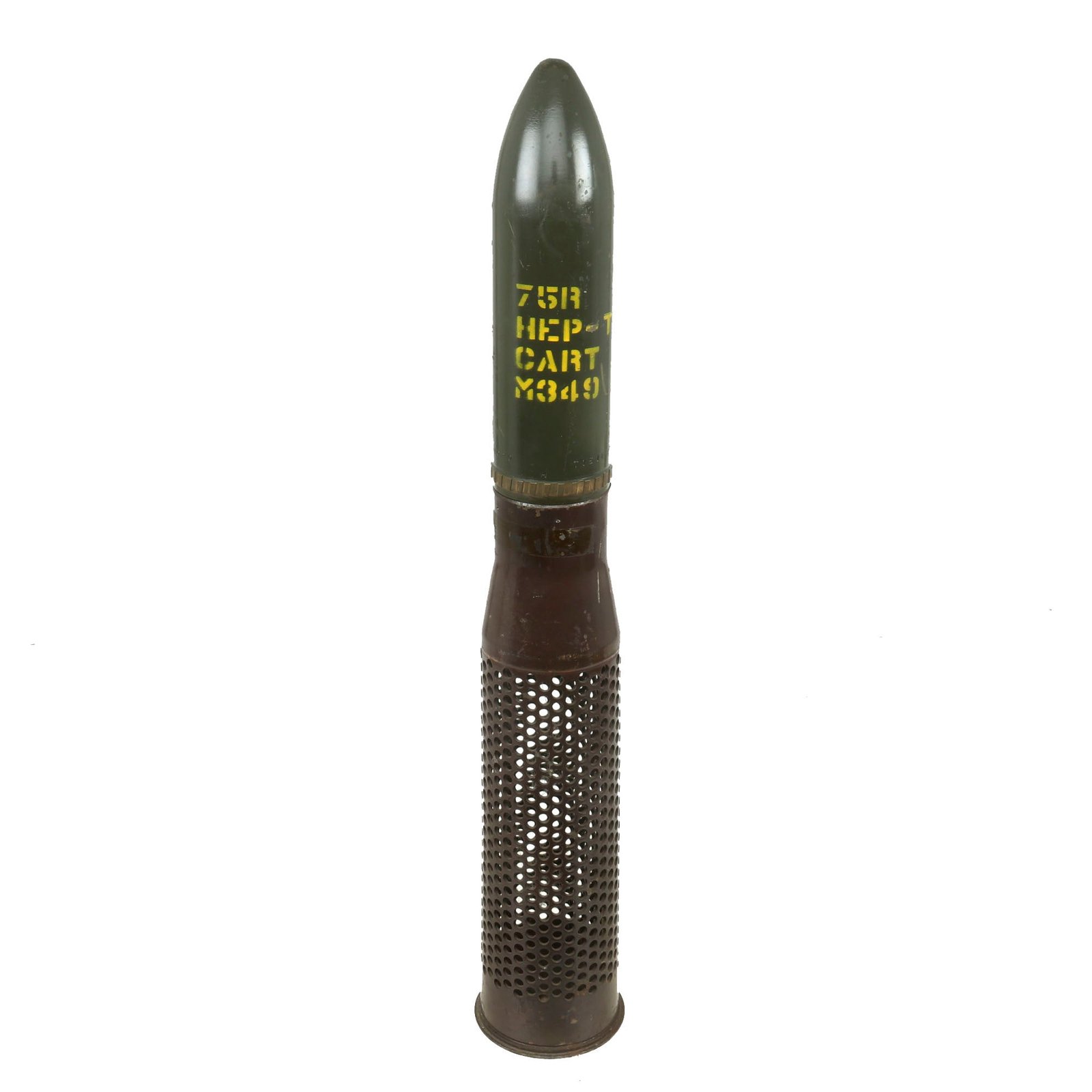 Buy Original U.S. Post-WWII 75mm M20 Recoilless Rifle Subcaliber Training Round - Inert | Original Firearms Antique For Sale