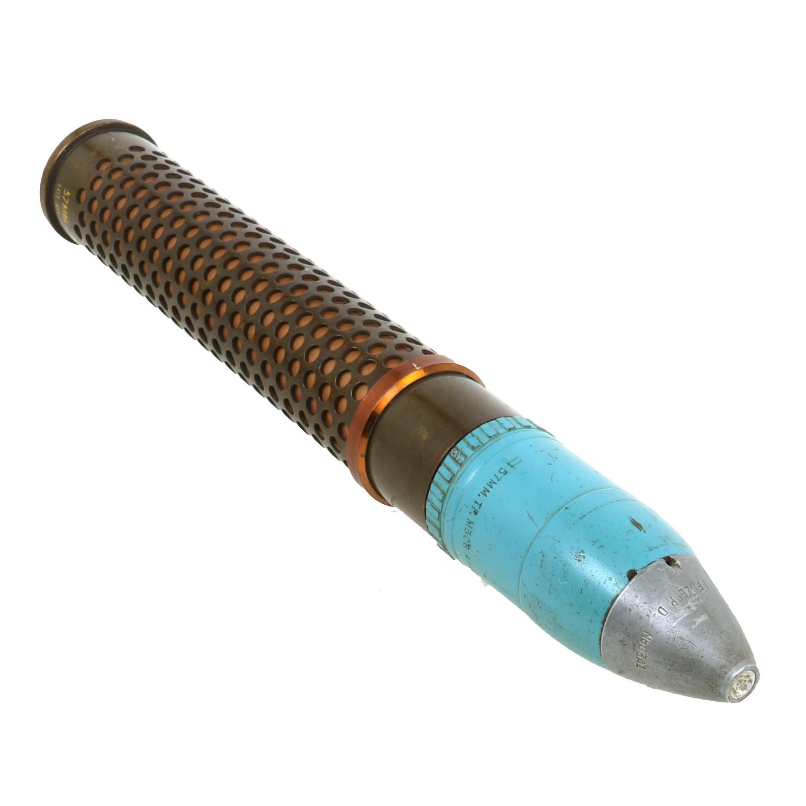 Buy Original U.S. Korean War Era 1953 Dated Inert 57mm M306 HE Round For The M18 Recoilless Rifle | Original Firearms Antique For Sale