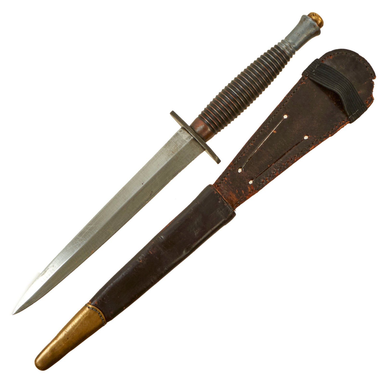 Buy Original British WWII Import Marked 3rd Pattern Fairbairn Sykes Fighting Knife with Scabbard | Original Firearms Antique For Sale