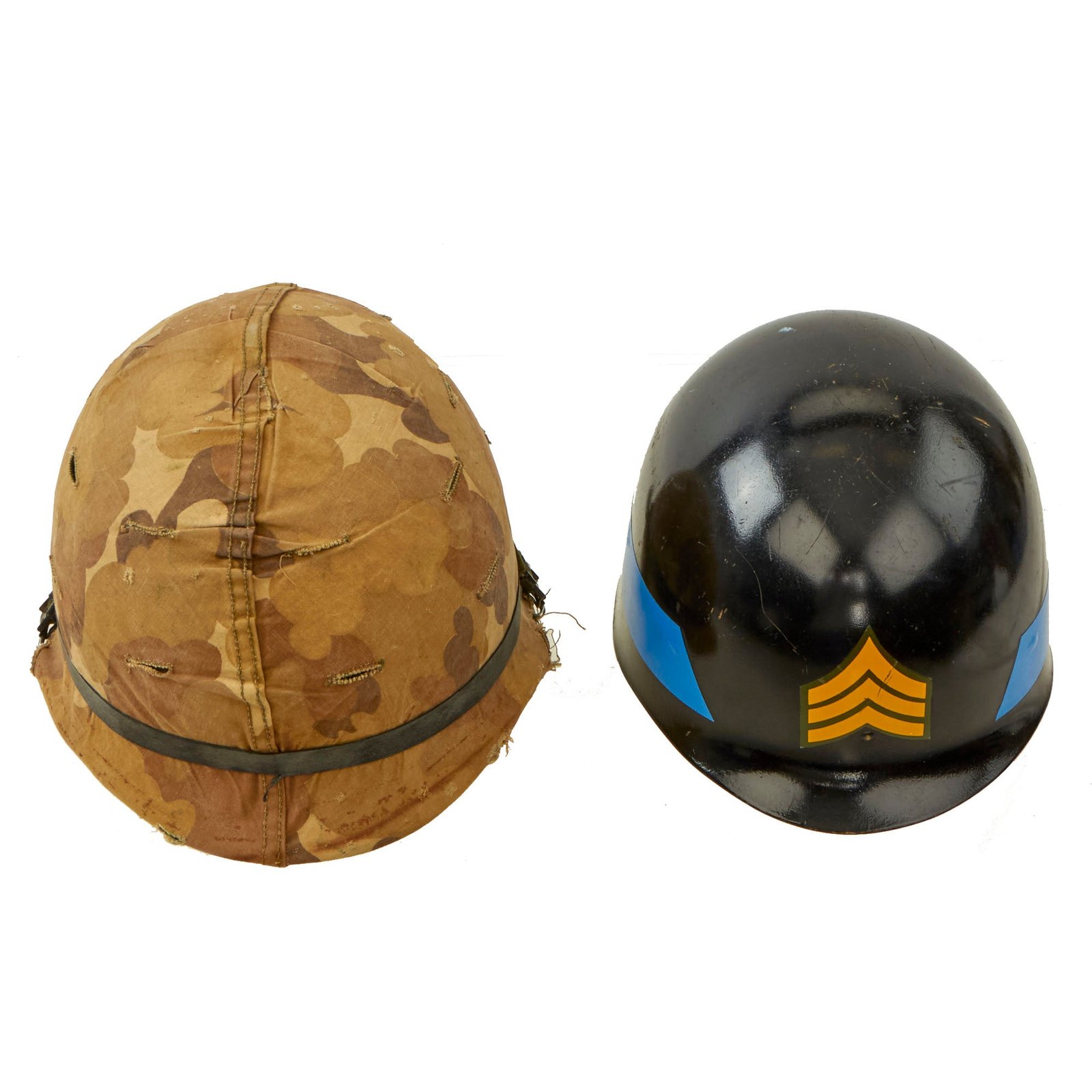 Buy Original U.S. Vietnam War M1 Helmet with Mitchell Camouflage Cover and Drill-Instructor Marked Liner | Original Firearms Antique For Sale