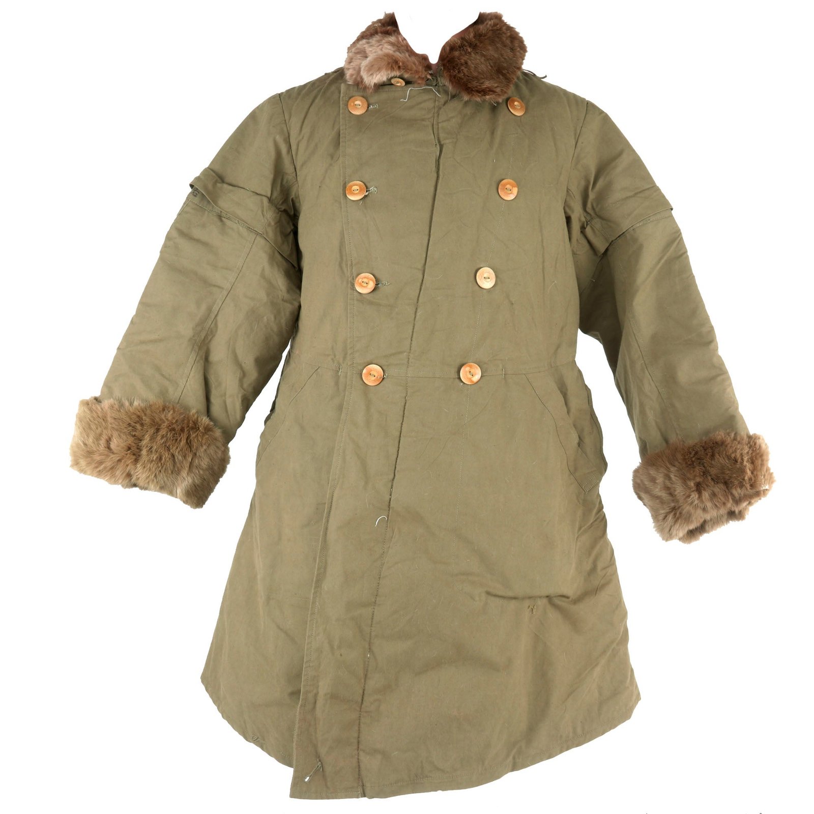 Buy Original Imperial Japanese Army WWII Quilted Rabbit Fur Lined Winter Parka - Dated 1940 | Original Firearms Antique For Sale