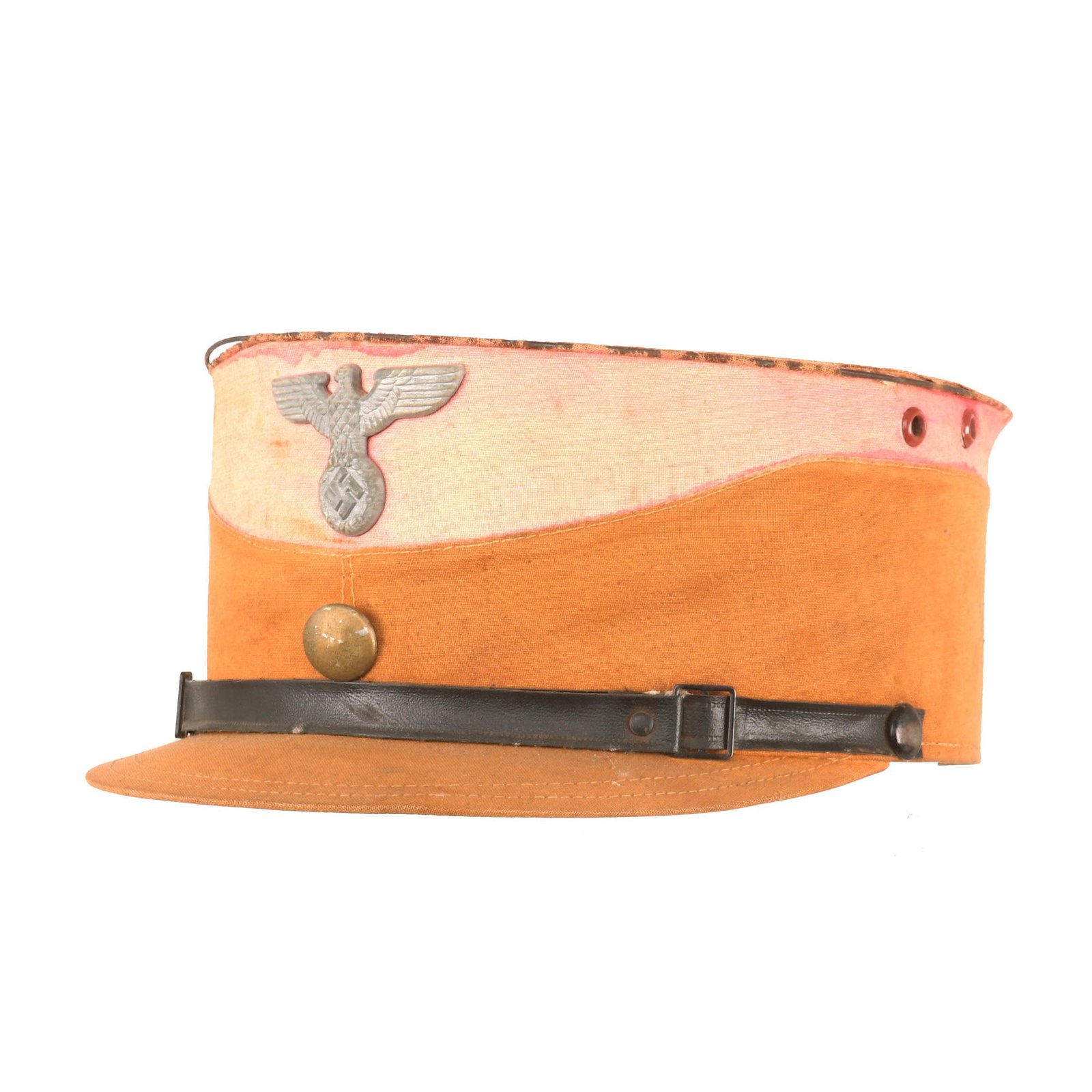 Buy Original German WWII Summer Weight SA Stormtrooper Tan and Pink Kepi from Gruppe Ostmark | Original Firearms Antique For Sale