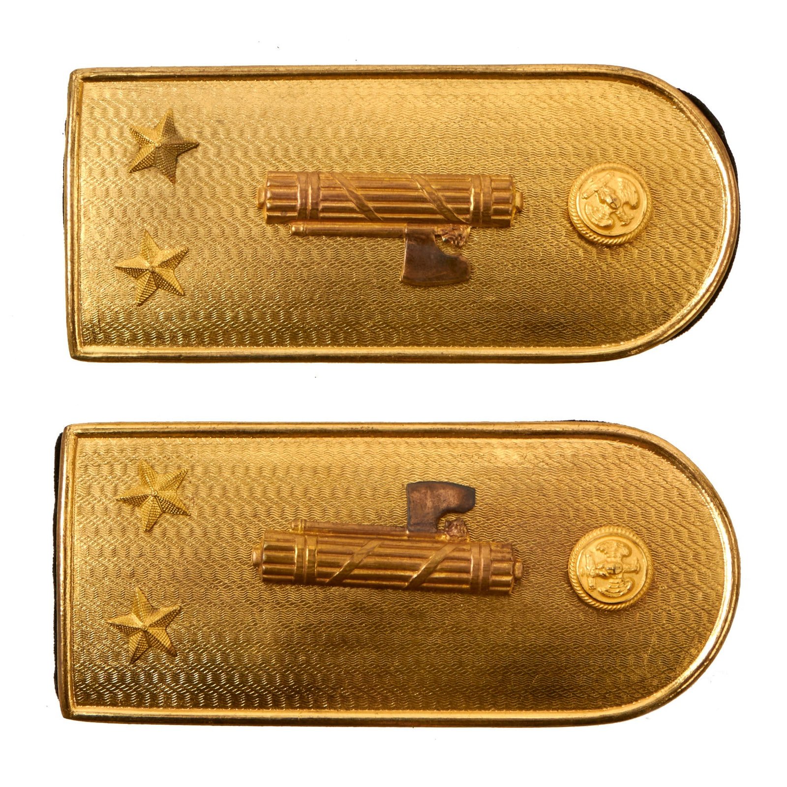 Buy Original Italian WWII M.V.S.N. Membership Gilt Shoulder Boards with Velvet Backing | Original Firearms Antique For Sale