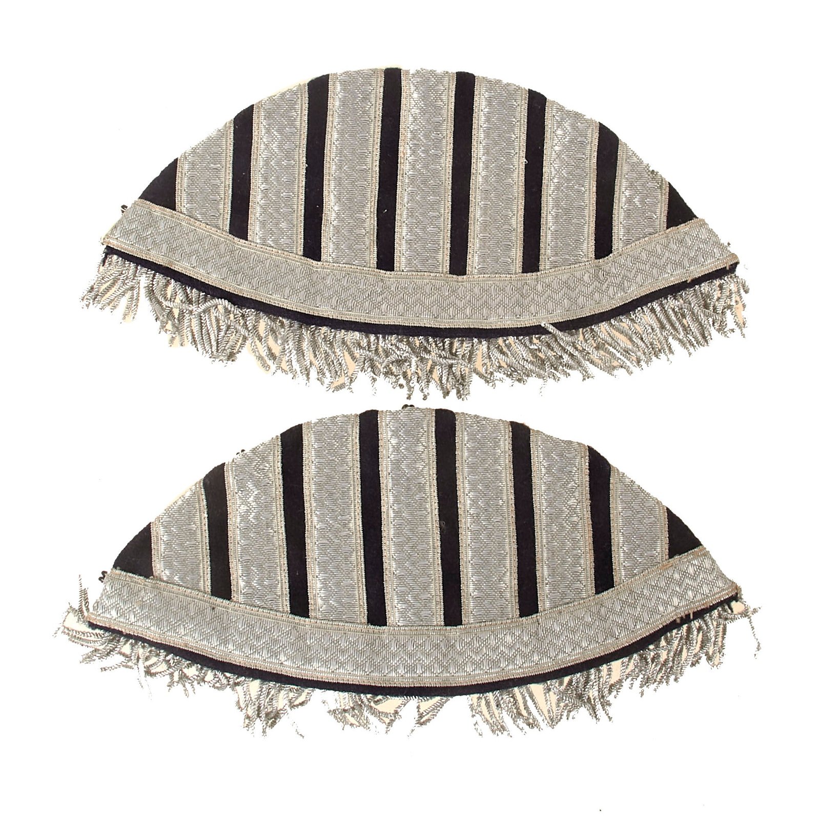 Buy Original German WWII SS Musikkorps Drum Major Parade Swallow's Nest Shoulder Adornments - 1 Pair with RZM Tag | Original Firearms Antique For Sale
