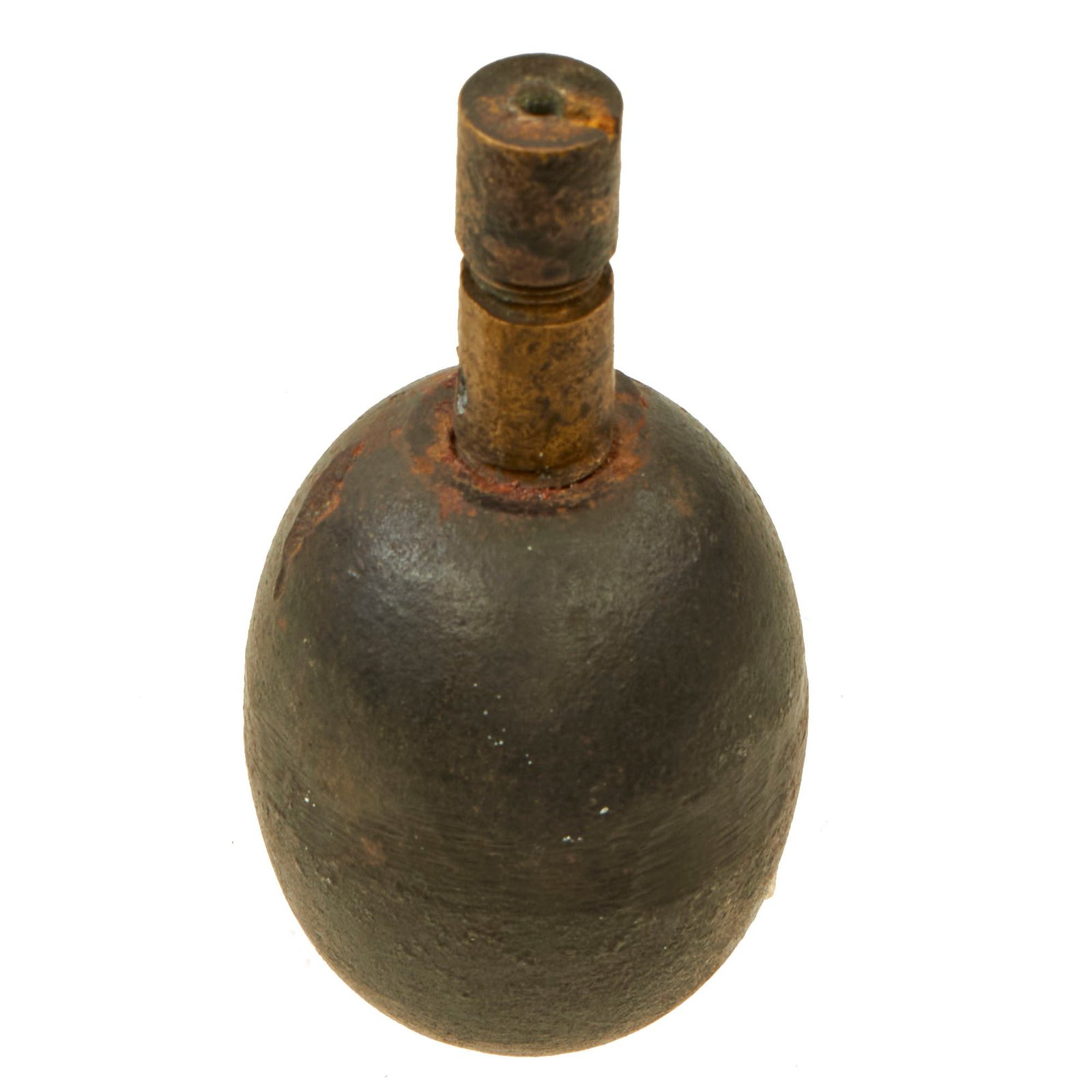 Buy Original German WWI Model 1917 First Pattern Smooth Inert Egg Hand Fragmentation Grenade - Eierhandgranate | Original Firearms Antique For Sale
