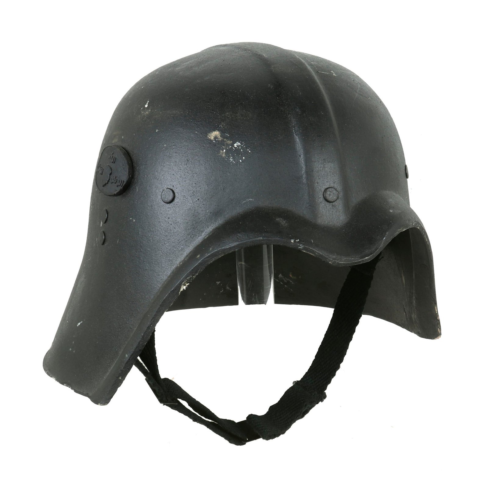 Buy Original Iraqi Fedayeen Helmet with Intact Saddam Badge, Liner & Chinstrap - Operation Iraqi Freedom Bringback OIF | Original Firearms Antique For Sale