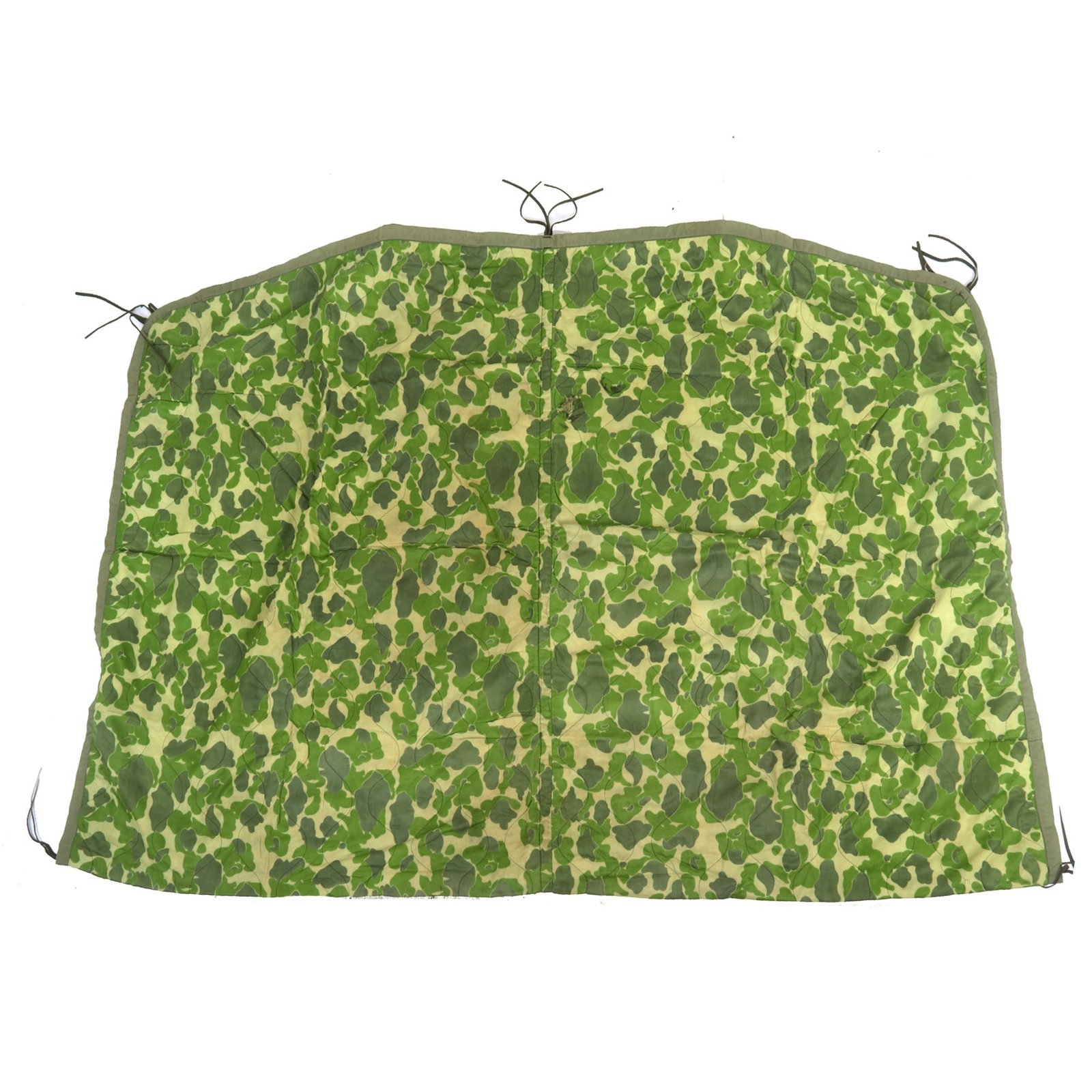 Buy Original U.S. Vietnam War Early “Duck Hunter” Camouflage Material Poncho Liner - 68 x 80” | Original Firearms Antique For Sale