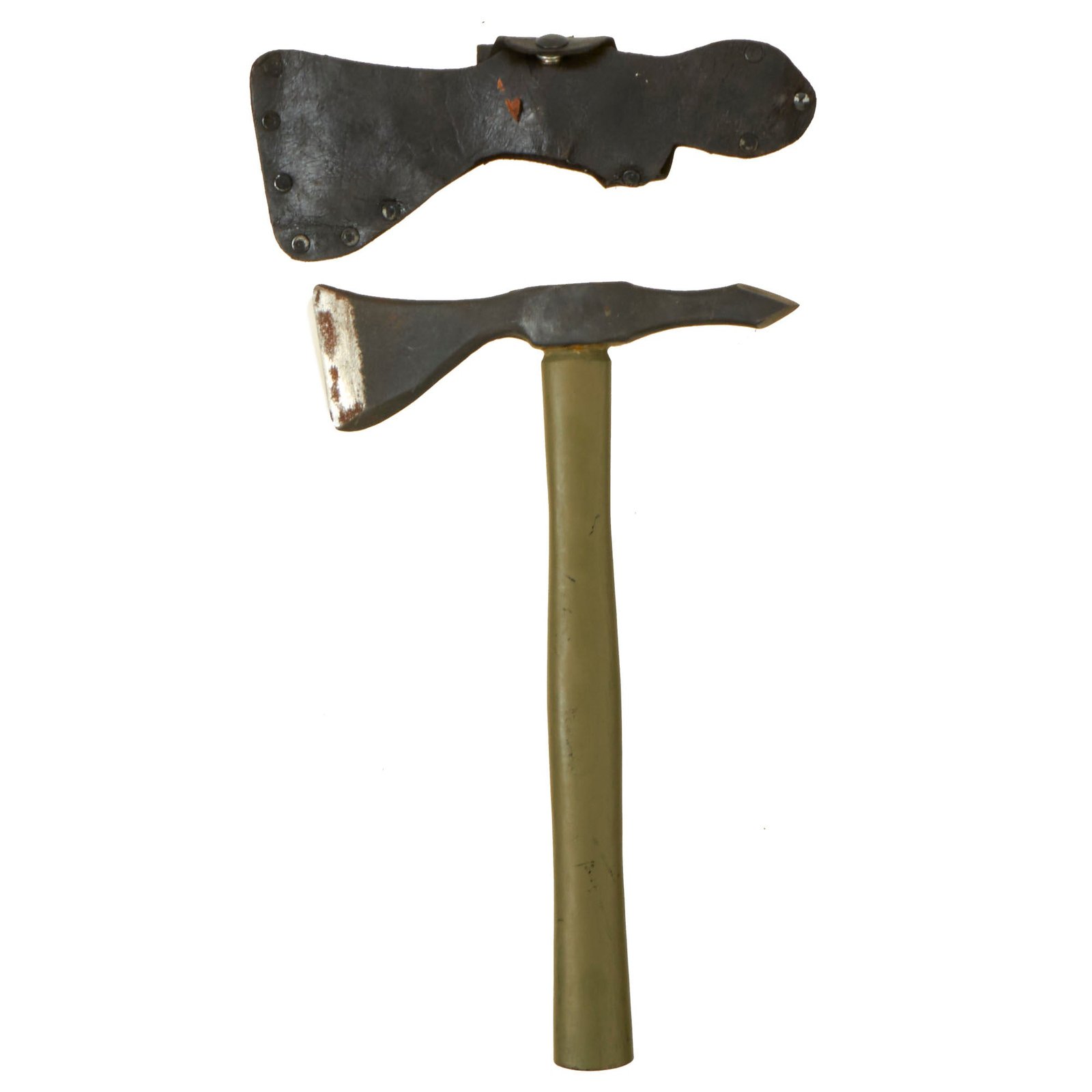 Buy Original U.S. Vietnam War Lagana Tomahawk with Leather Carry Case | Original Firearms Antique For Sale