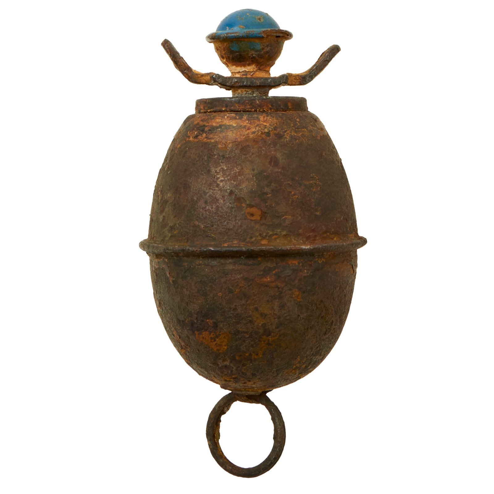Buy Original German WWII M-39 Egg Hand Grenade With Loose 1944 Dated Fuze - Inert Eierhandgranate | Original Firearms Antique For Sale
