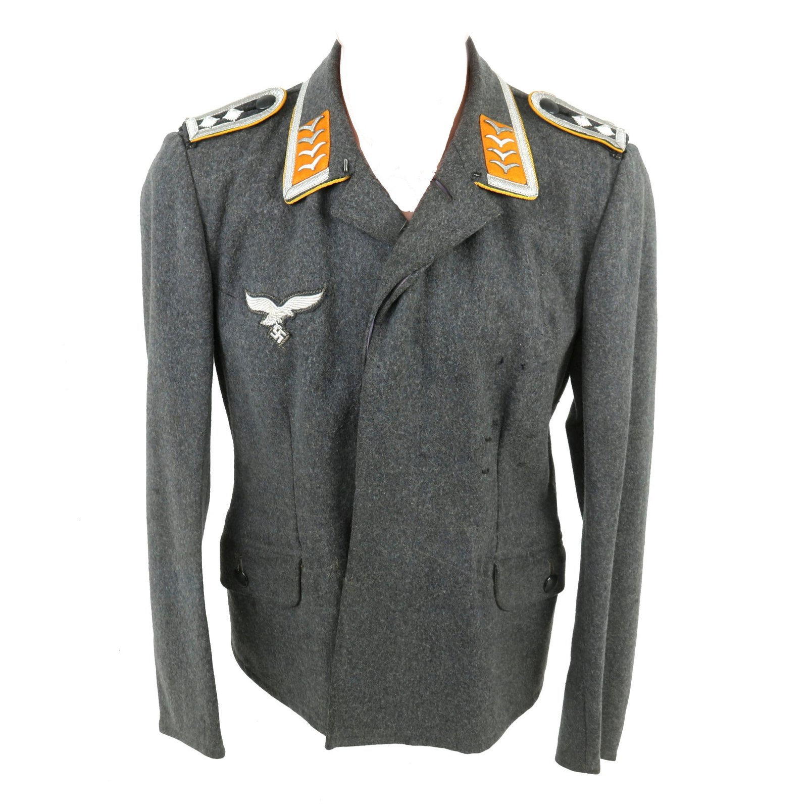 Buy Original German WWII Luftwaffe Flight Branch Oberfeldwebel NCO Fliegerbluse Tunic with RBNr. Markings | Original Firearms Antique For Sale