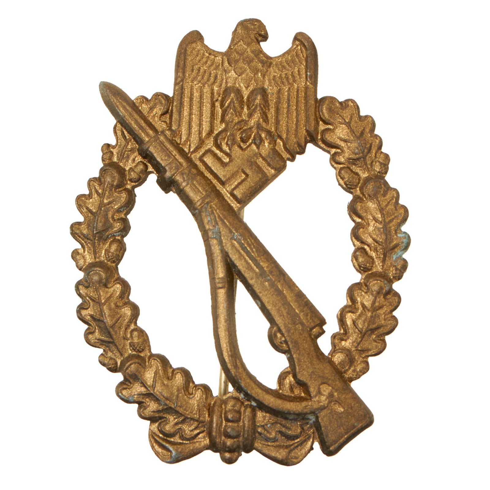 Buy Original German WWII Excellent Bronze Grade Infantry Assault Badge by Friedrich Linden of Lüdenscheid | Original Firearms Antique For Sale