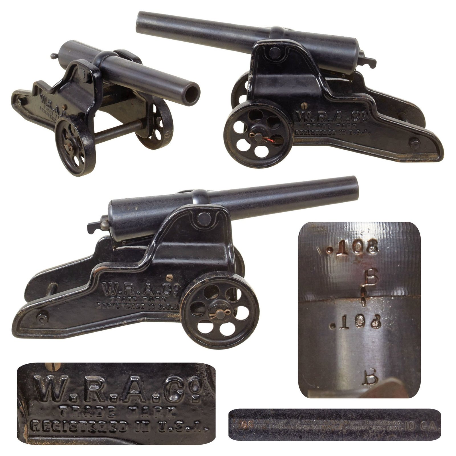 Original U.S. Pre-WWI Winchester 1898 Breech Loading 10g Signal Cannon - Serial #108