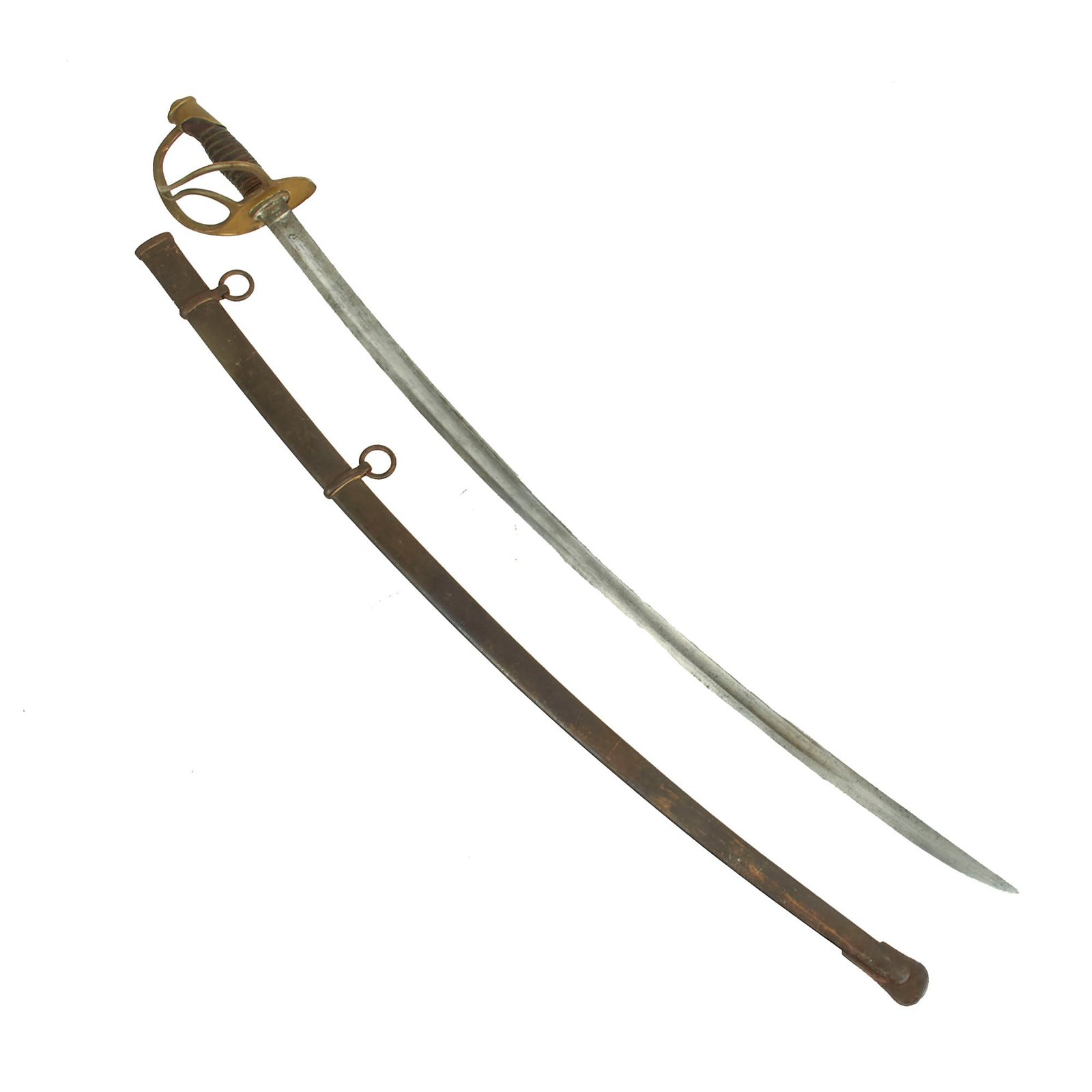 Buy Original U.S. Civil War First Full Year of Production M1860 Light Cavalry Saber by Ames Mfg. Co. with Scabbard - Dated 1860 | Original Firearms Antique For Sale