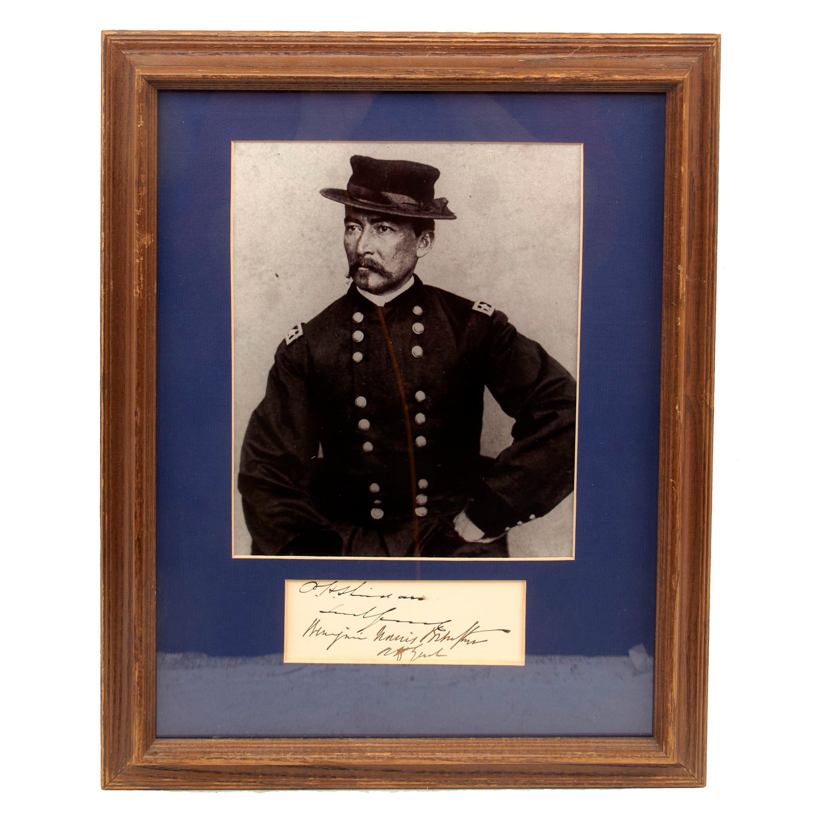 Buy Original U.S. Civil War Union General of the Army Philip Henry Sheridan Framed Autograph - Commander of Cavalry Corps | Original Firearms Antique For Sale