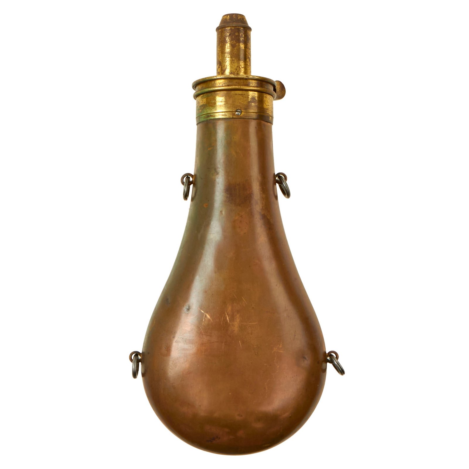Buy Original U.S. Civil War Plain Powder Flask by Frary, Benham & Co. | Original Firearms Antique For Sale