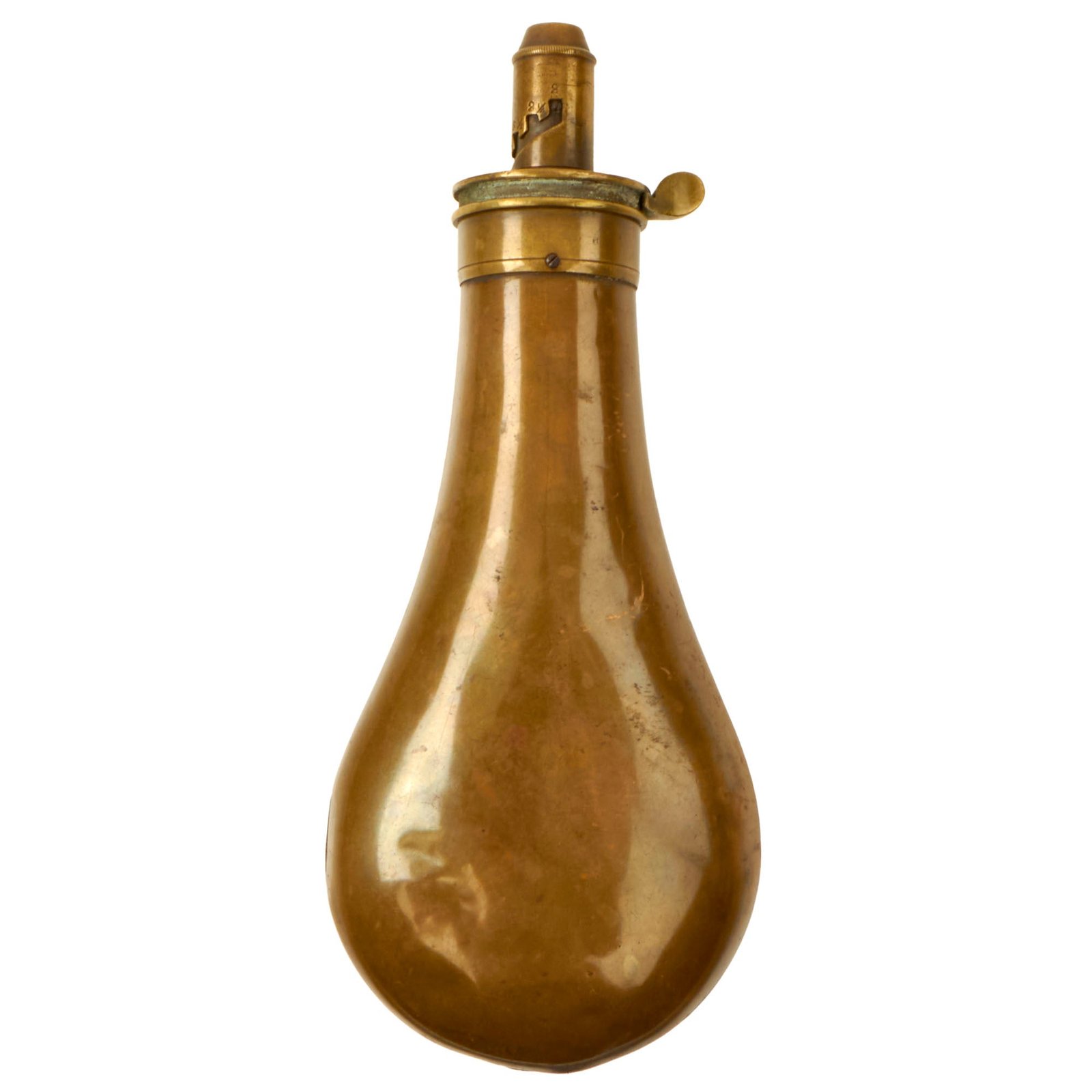 Buy Original U.S. Civil War Plain Powder Flask by Frary, Benham & Co. | Original Firearms Antique For Sale