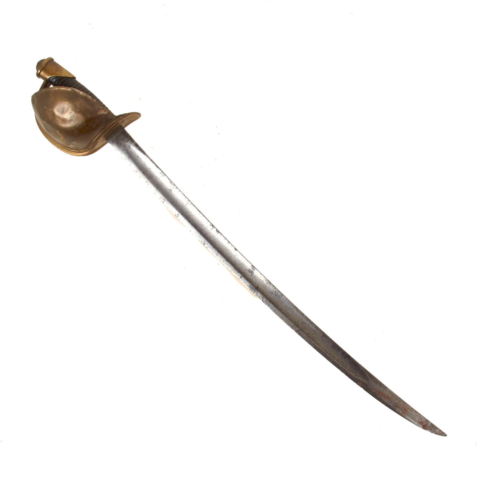 Buy Original U.S. Civil War Rare Model 1860 Naval Cutlass by Ames Mfg. Co. with Scarce Wire-Wrapped Grip - Dated 1862 | Original Firearms Antique For Sale