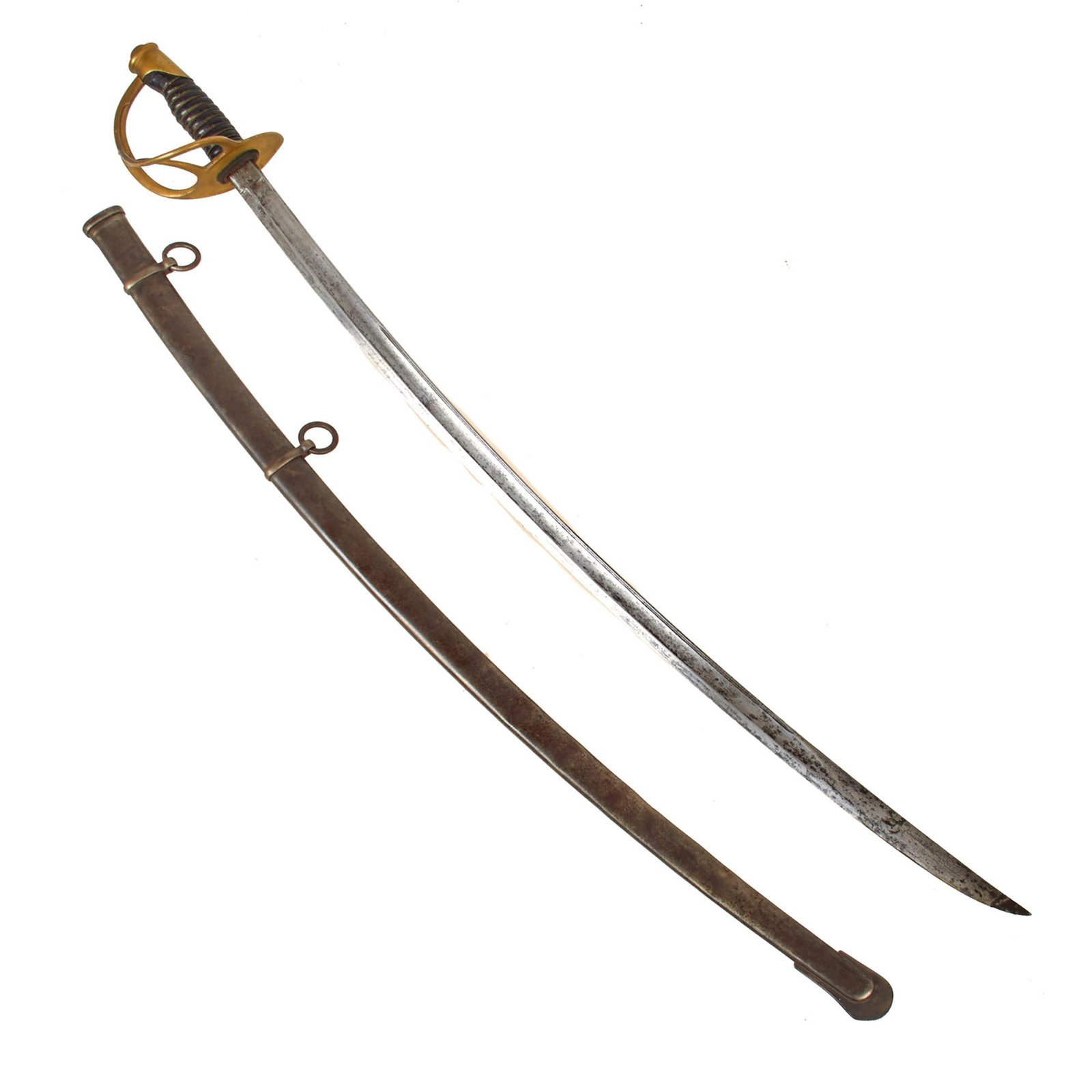 Buy Original U.S. Civil War Era M1860 Light Cavalry Saber by Mansfield and Lamb with Scabbard - Dated 1863 | Original Firearms Antique For Sale