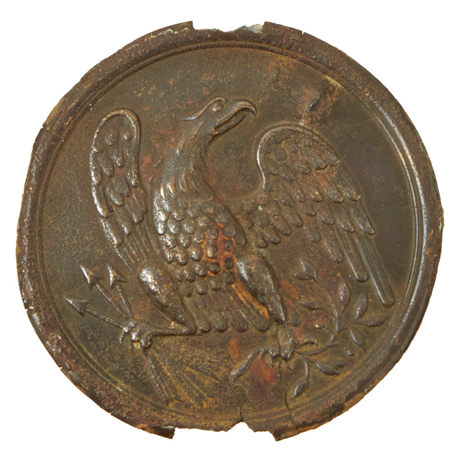 Buy Original U.S. Civil War Cartridge Box Sling Eagle Breast Plate Purportedly from Rosensteel Collection - Found at Gettysburg | Original Firearms Antique For Sale