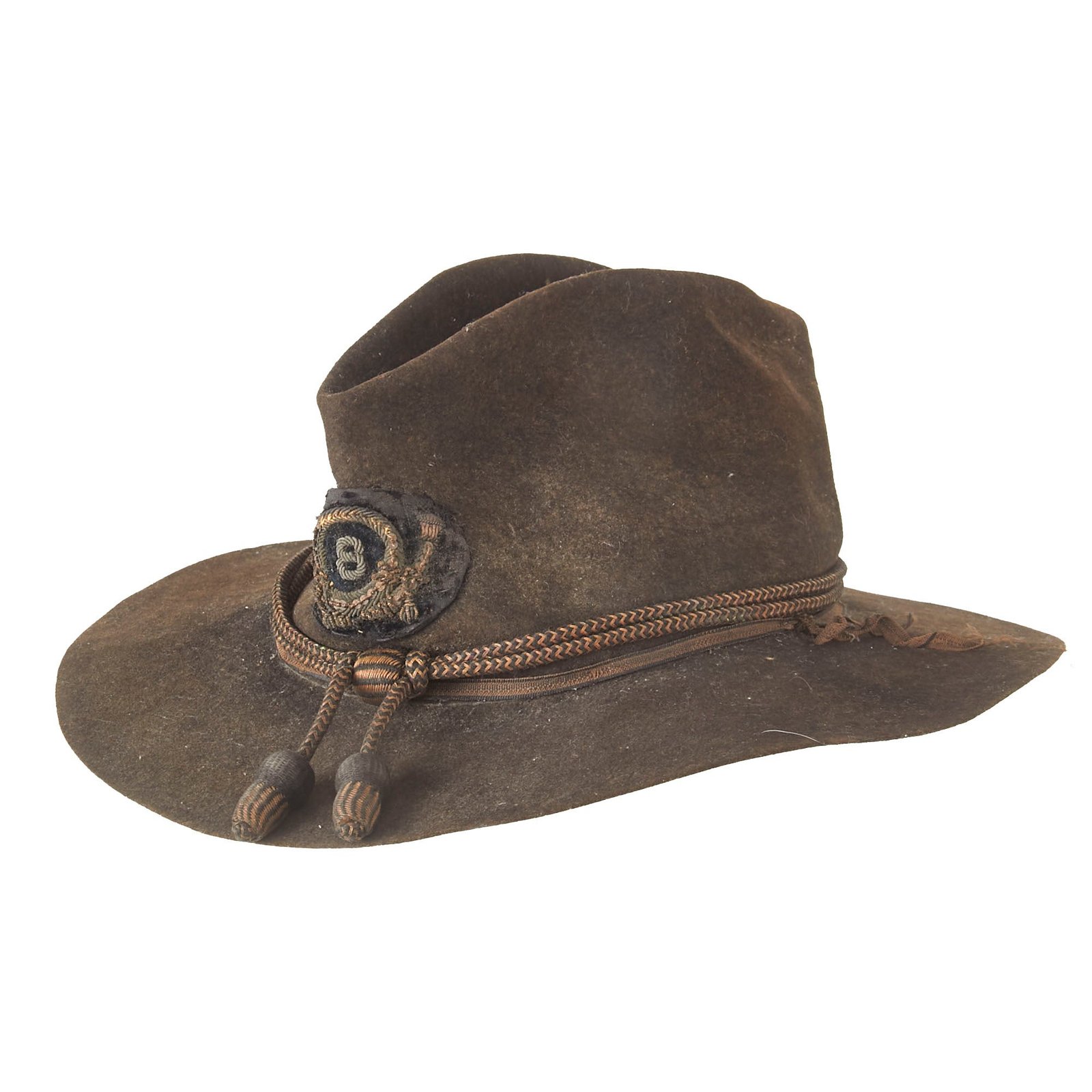 Buy Original U.S. Civil War Union Officer Slouch Hat with Officer’s Hat Cord & Bullion 8th Infantry Regiment Hat Badge | Original Firearms Antique For Sale