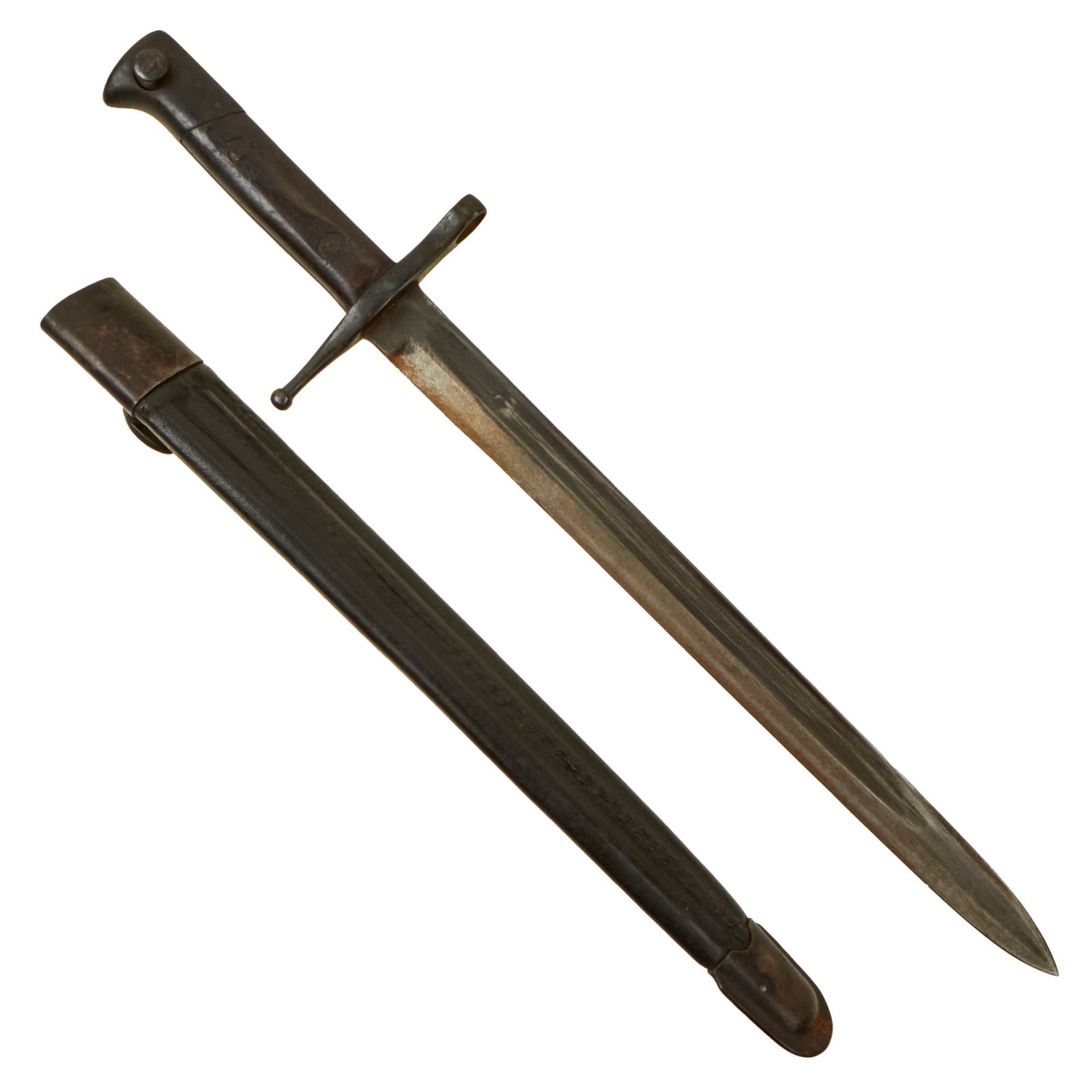 Buy Original Italian WWI M1891 Carcano Rifle Bayonet with Scabbard Dated 1918 | Original Firearms Antique For Sale
