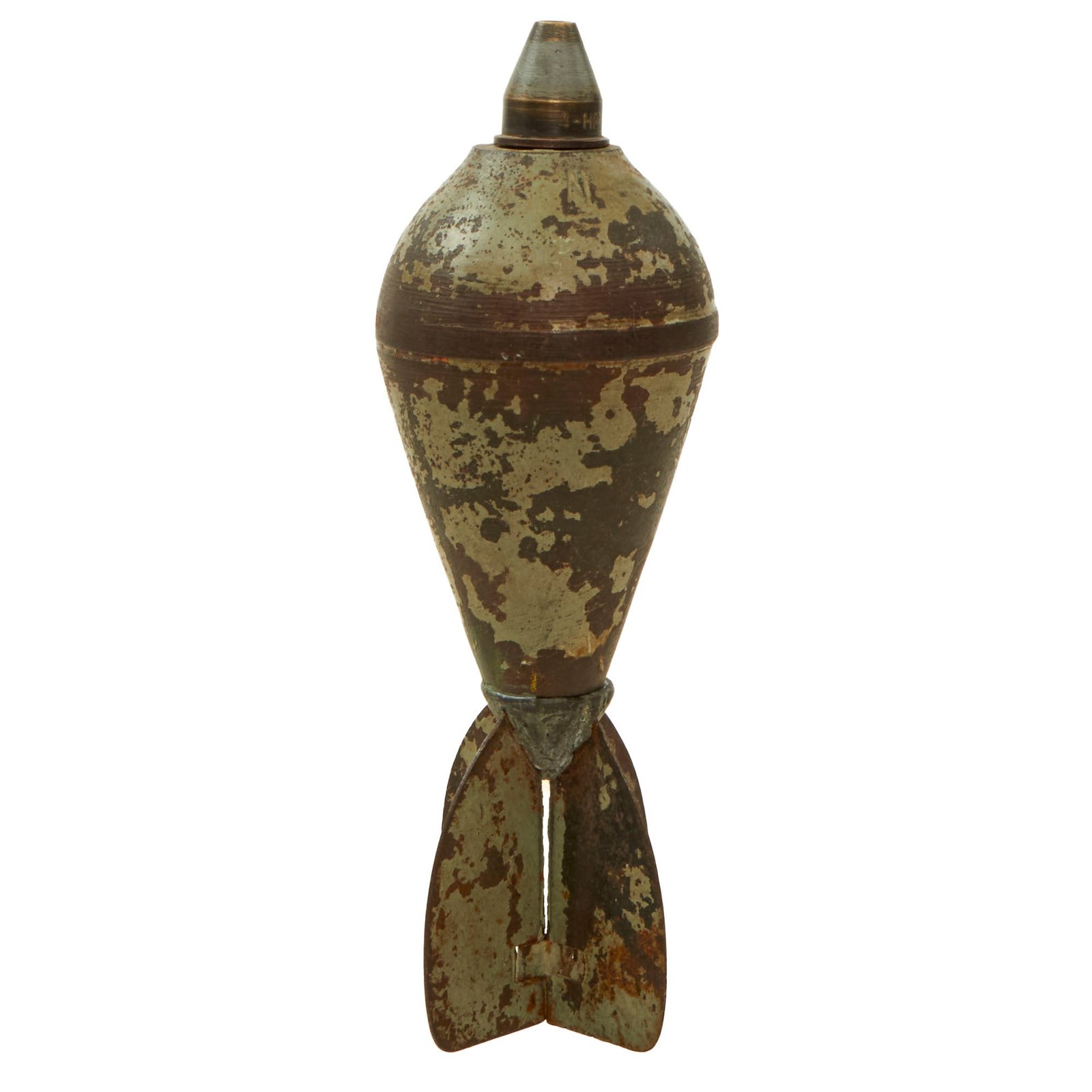 Buy Original French WWI Pneumatic Mortar “Type A” Round For The Brandt 60mm Pneumatic Mortar - Inert | Original Firearms Antique For Sale