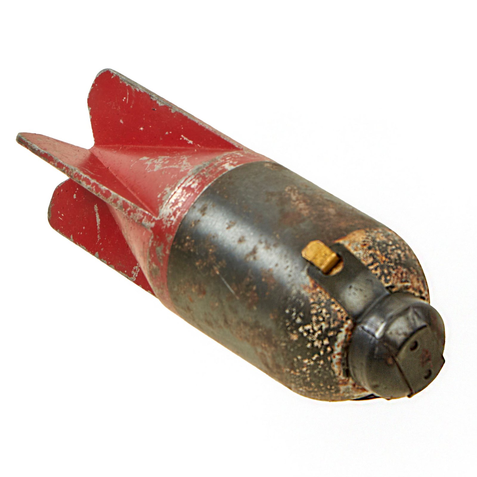 Buy Original Italian WWII "Red Devil" 45mm Brixia Model 35 Mortar Bomb Dated 1942 - Inert | Original Firearms Antique For Sale