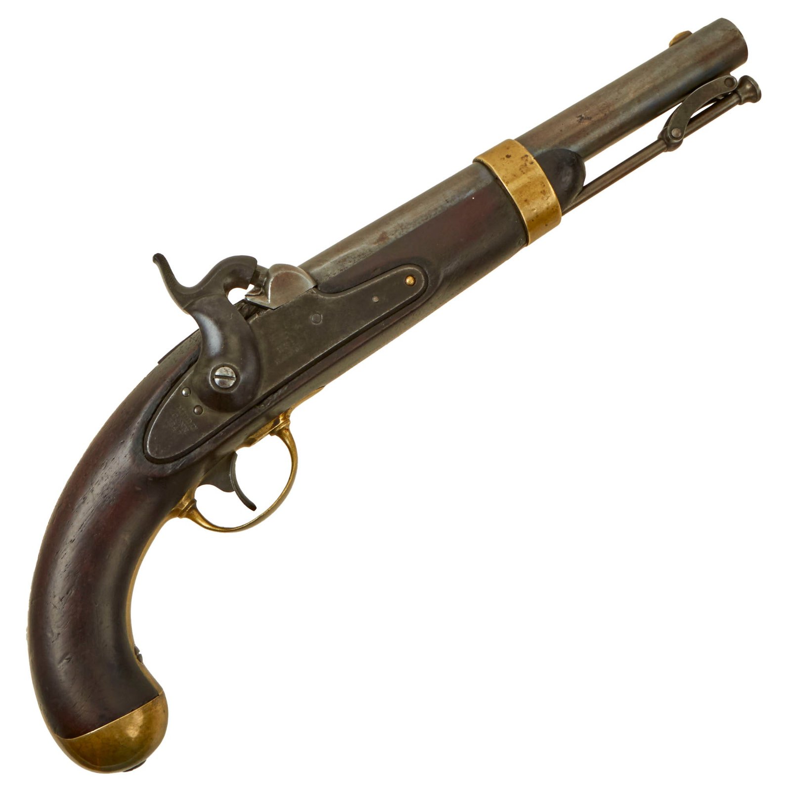 Buy Original U.S. Civil War Era M-1842 Percussion Cavalry Pistol by H. Aston & Co. - dated 1847 | Original Firearms Antique For Sale