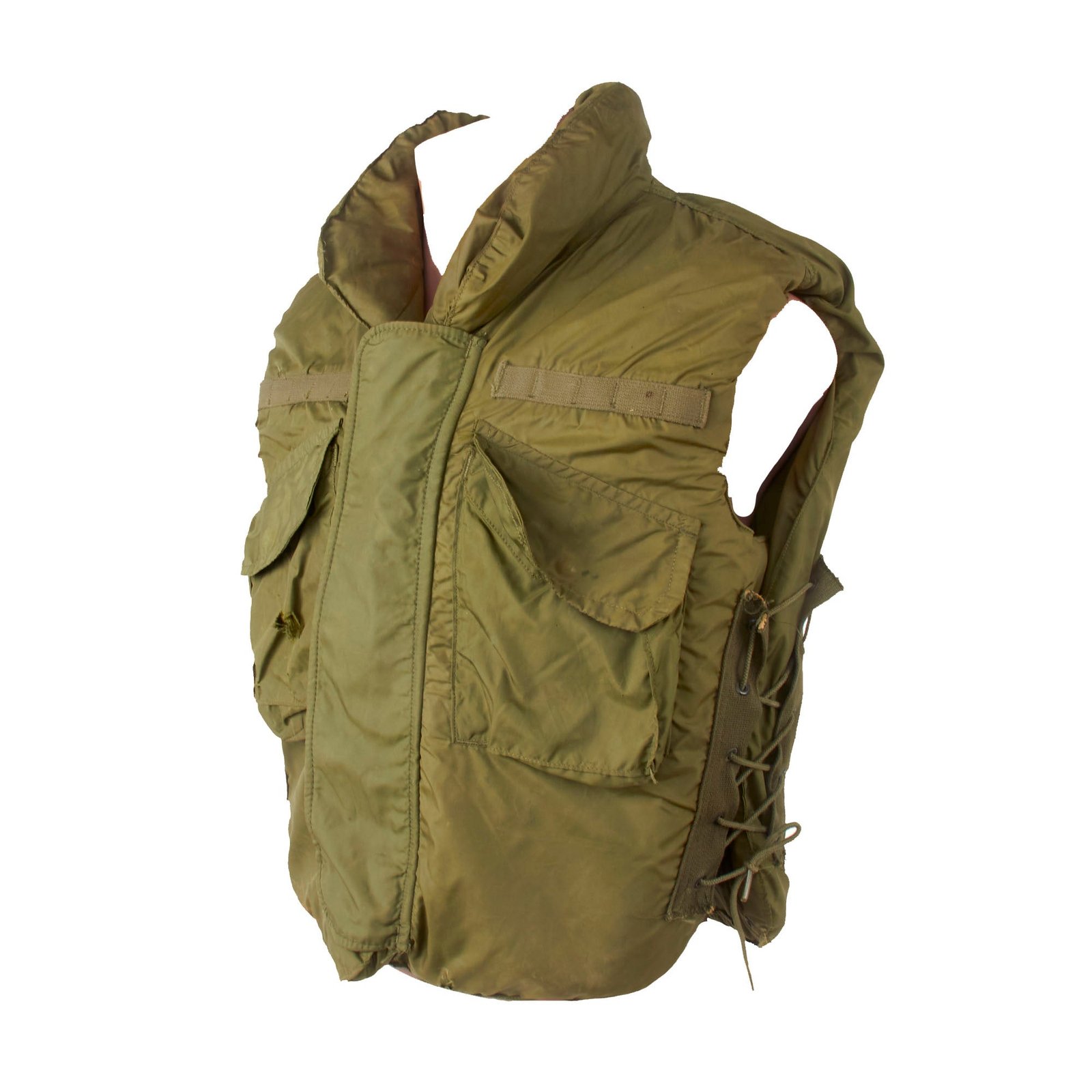 Buy Original U.S. Vietnam War Era Service Worn M69 Flak Vest Body Armor in Size Medium - Dated 1968 | Original Firearms Antique For Sale